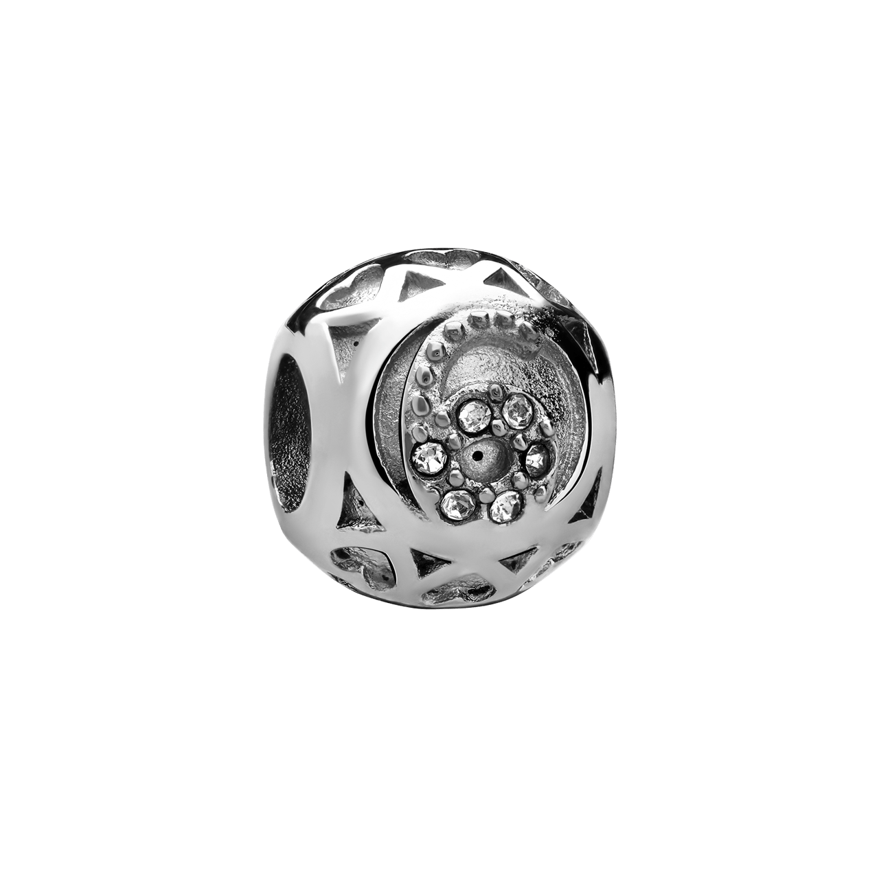 Stainless steel bedel cijfer 6