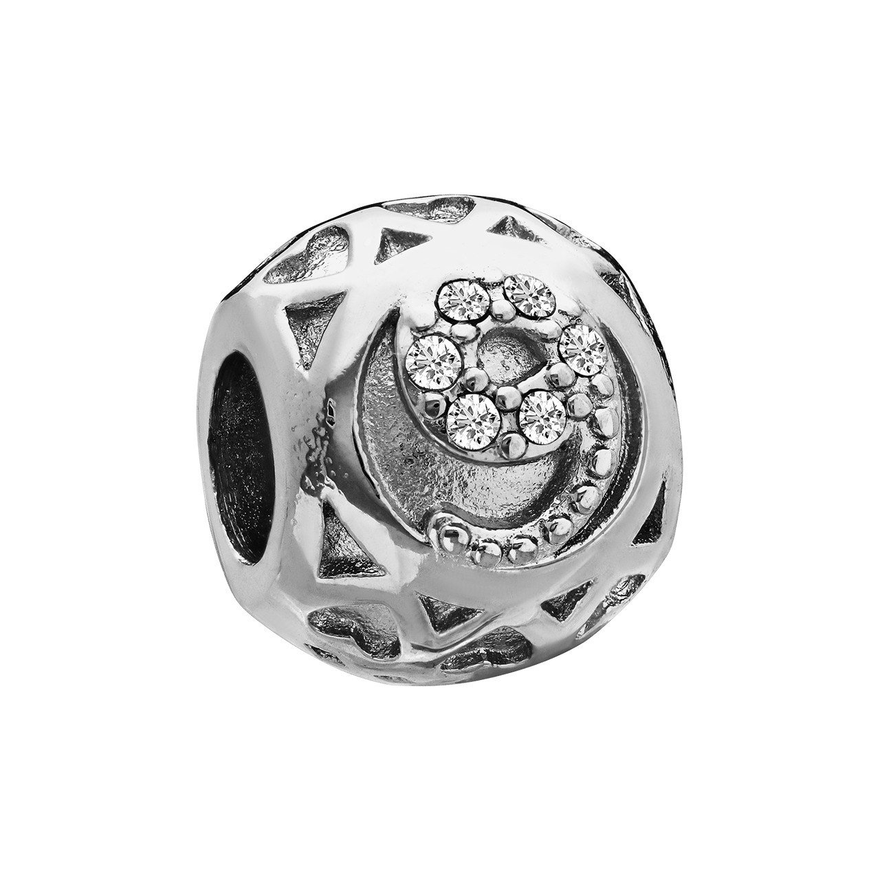 Bettelarmband-Anhänger aus Edelstahl, Ziffer Neun