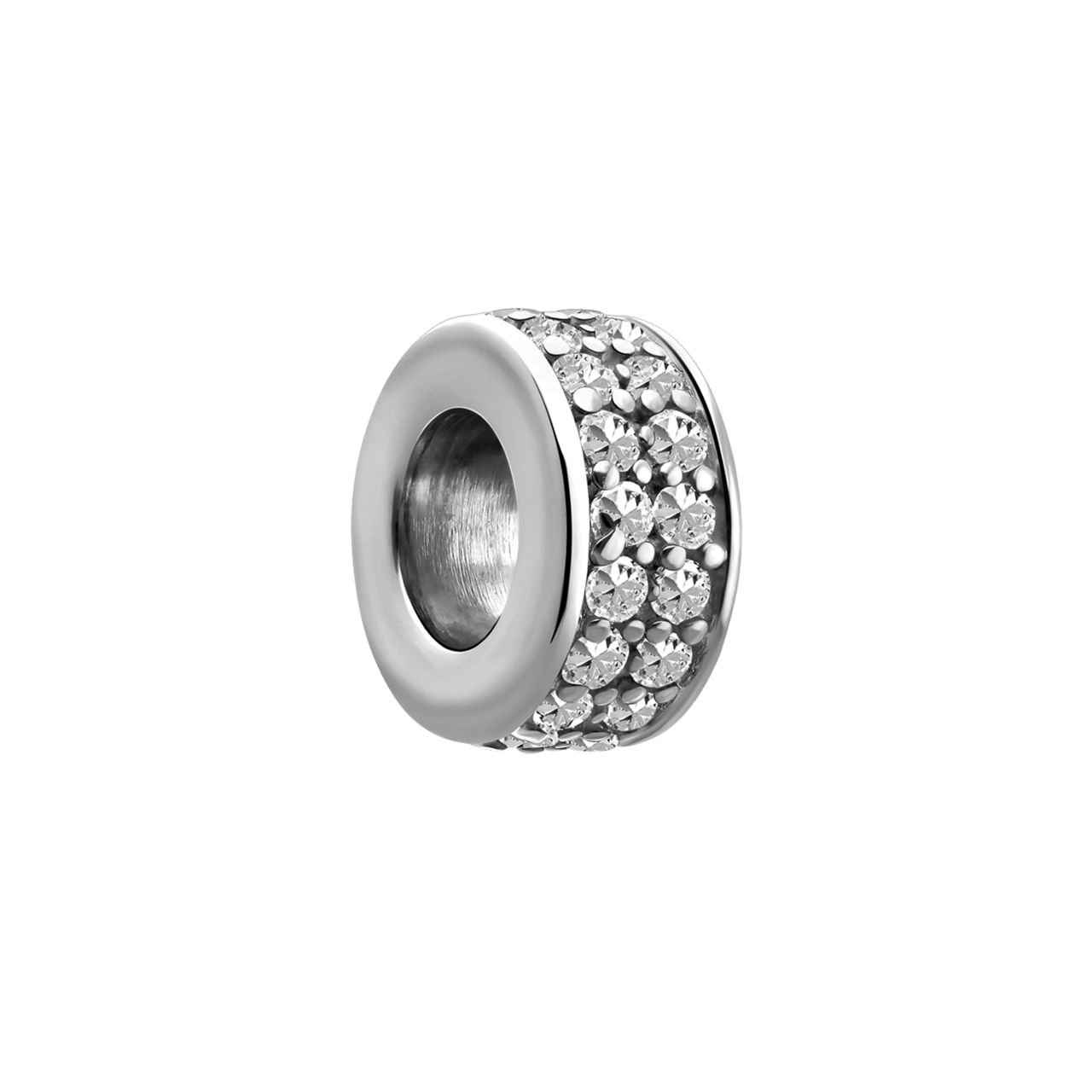 Charm aus 925er Silber mit Zirkoniasteinen