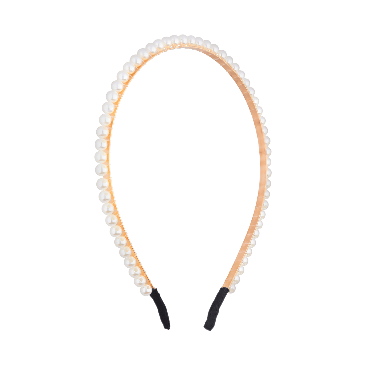 Zilverkleurige diadeem met grove parel