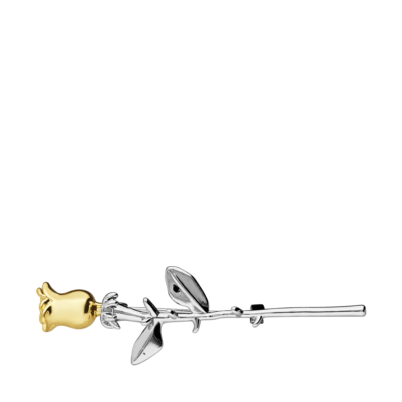 Bijoux broche met goudkleurige roos voor dames