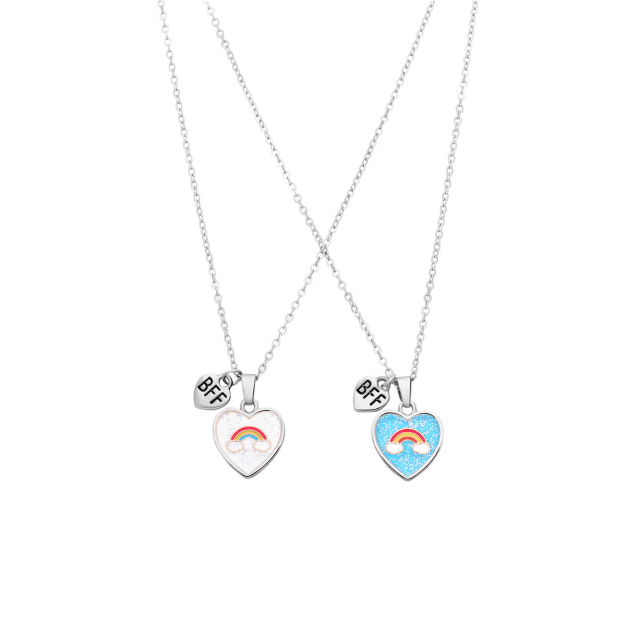 Silbernes Modeschmuckset „BFF