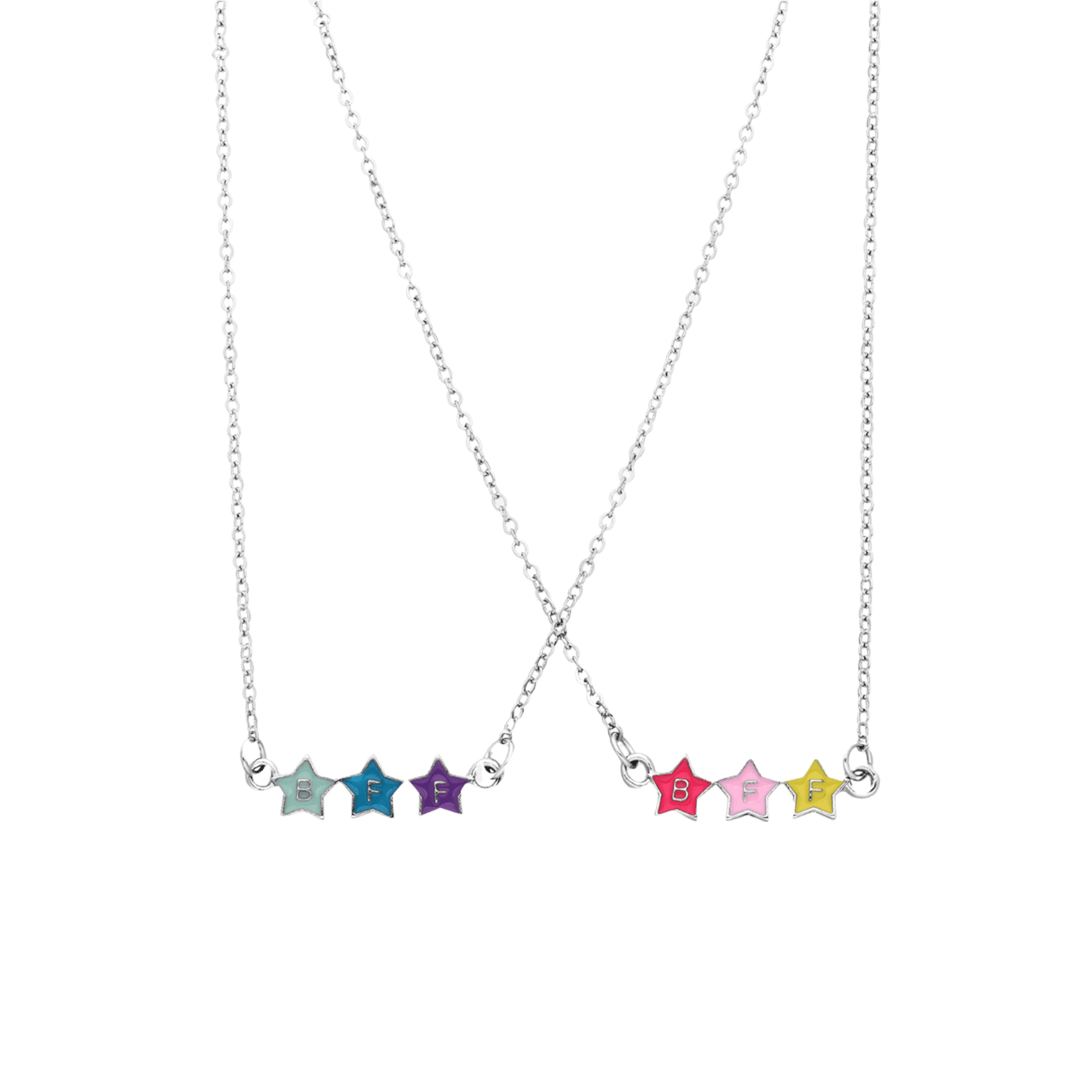 Zilverkleurige bijoux ketting bff ster