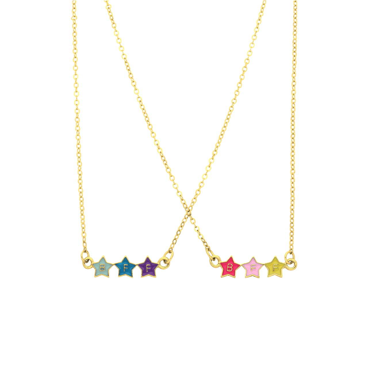Goudkleurige bijoux ketting bff ster