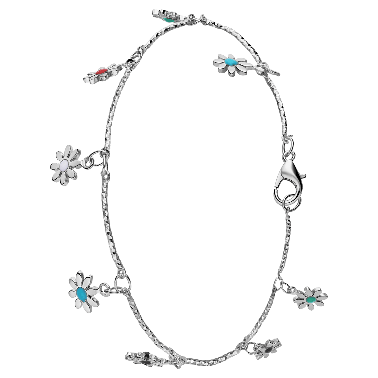 Bijoux zilverkleurige enkelbandje voor dames