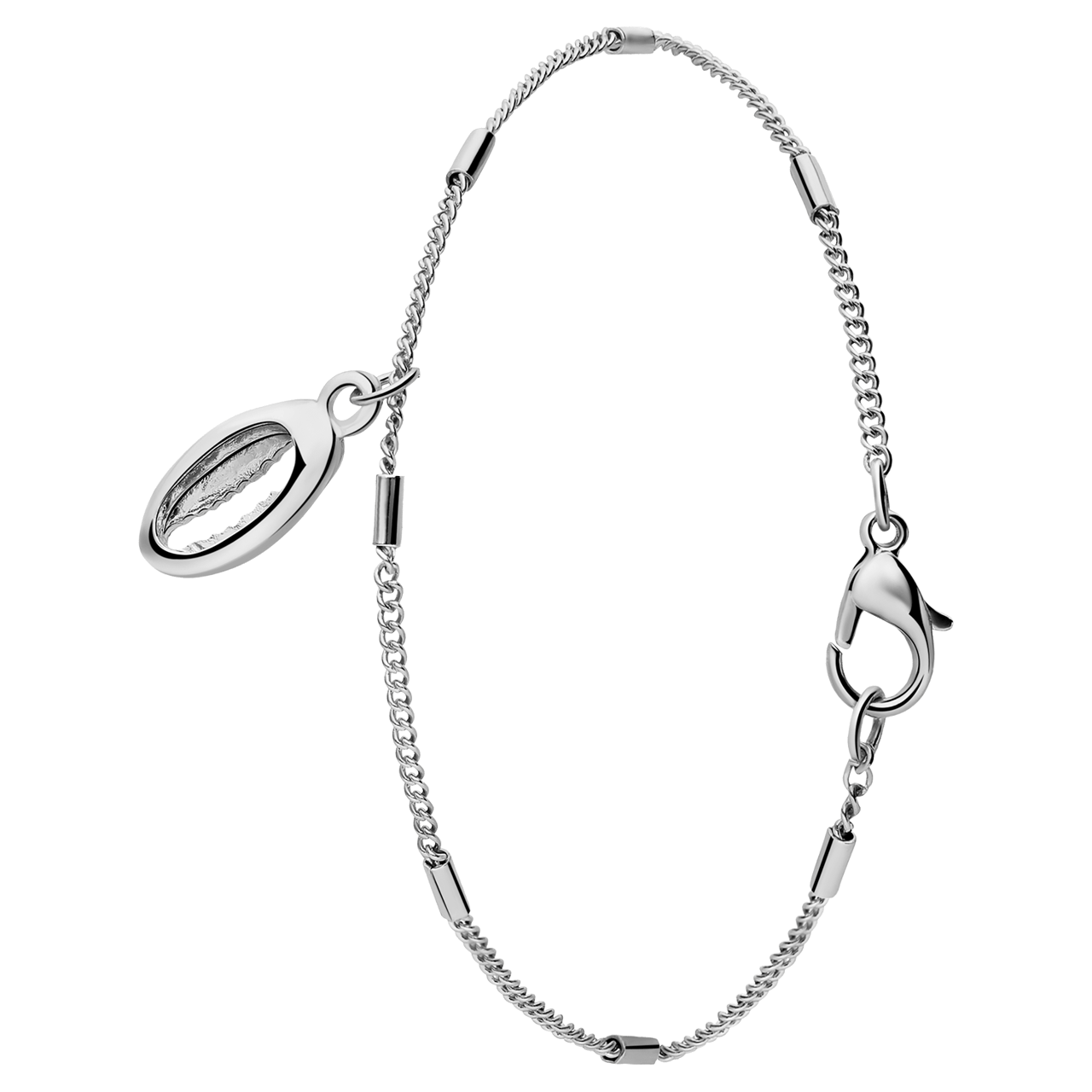 Bijoux zilverkleurige enkelbandje voor dames