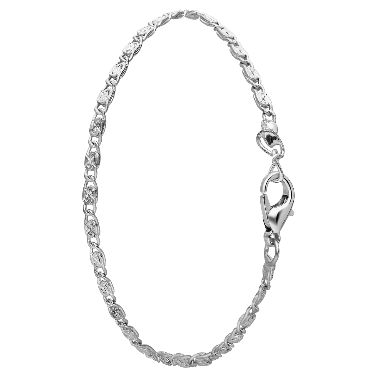 Bijoux zilverkleurige enkelbandje voor dames