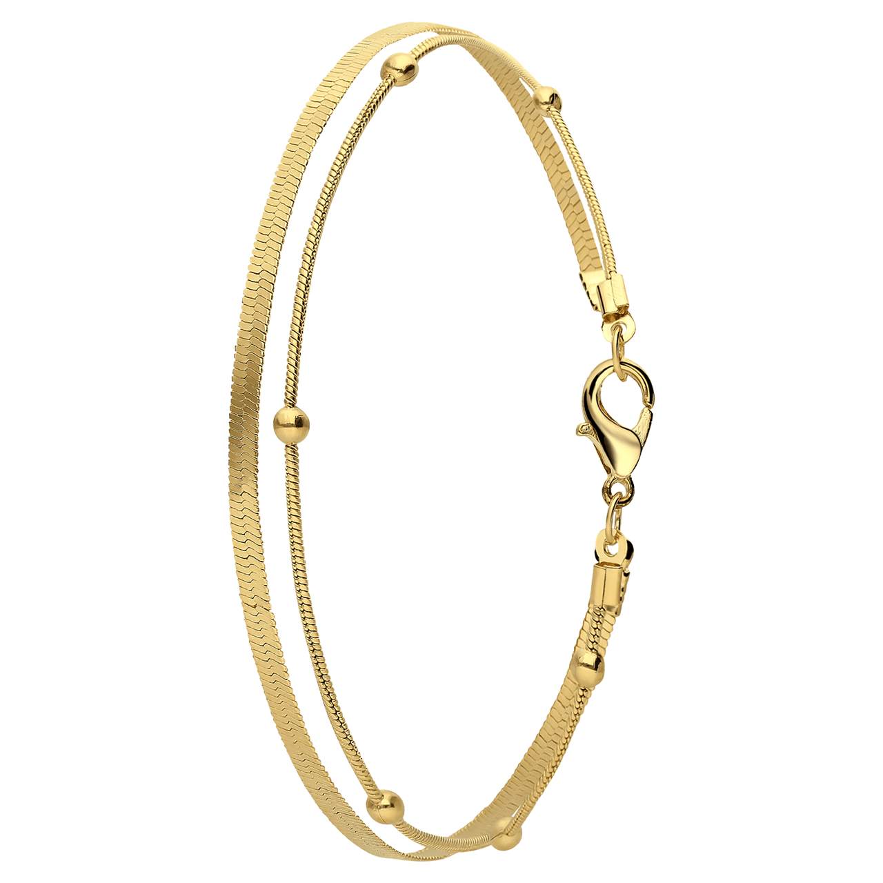 Bijoux goudkleurige enkelbandje voor dames