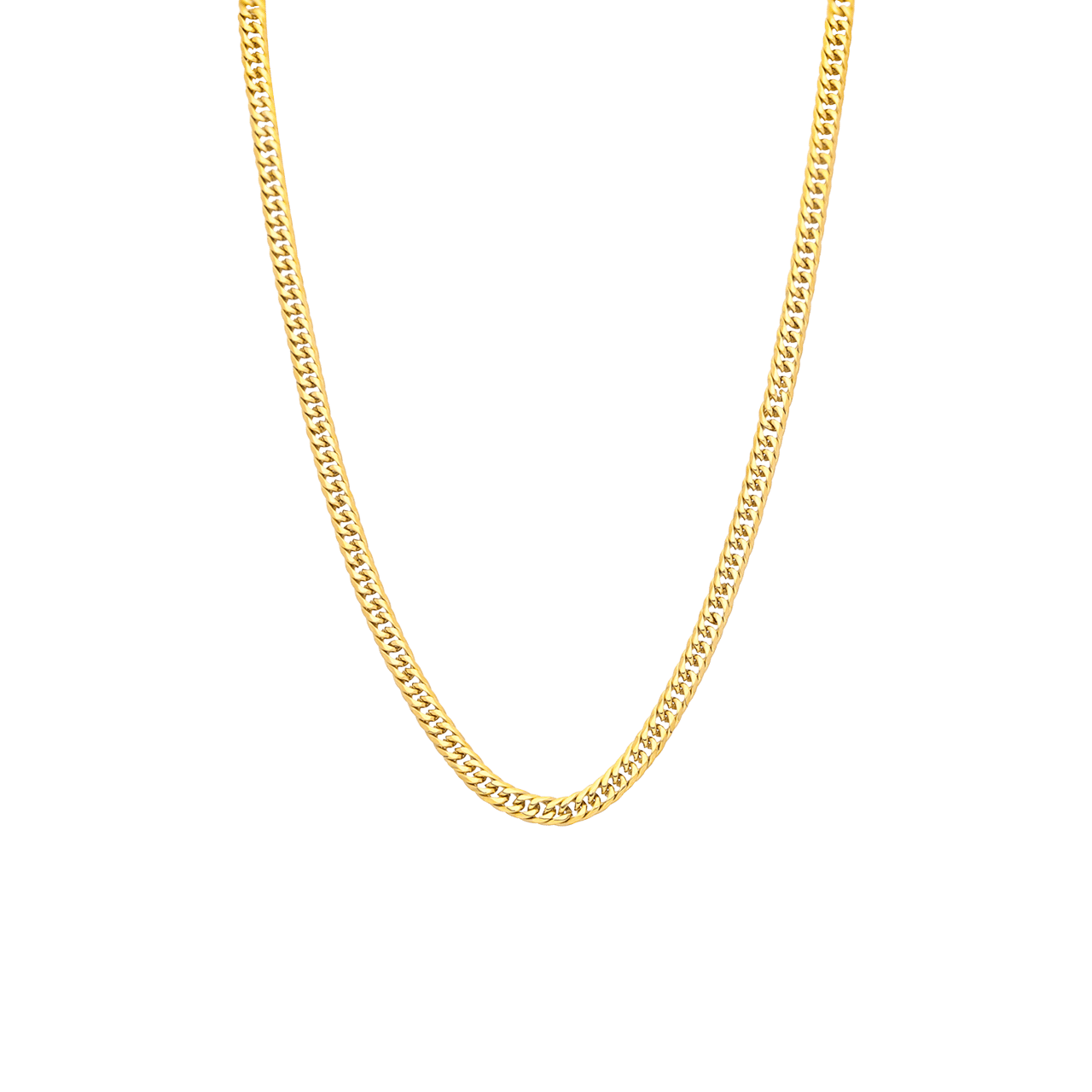 Stalen goldplated kinderschakelketting