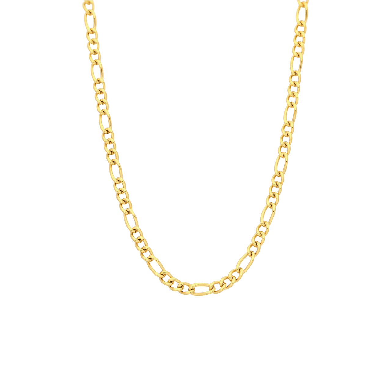 Stainless steel goldplated kinderschakelketting