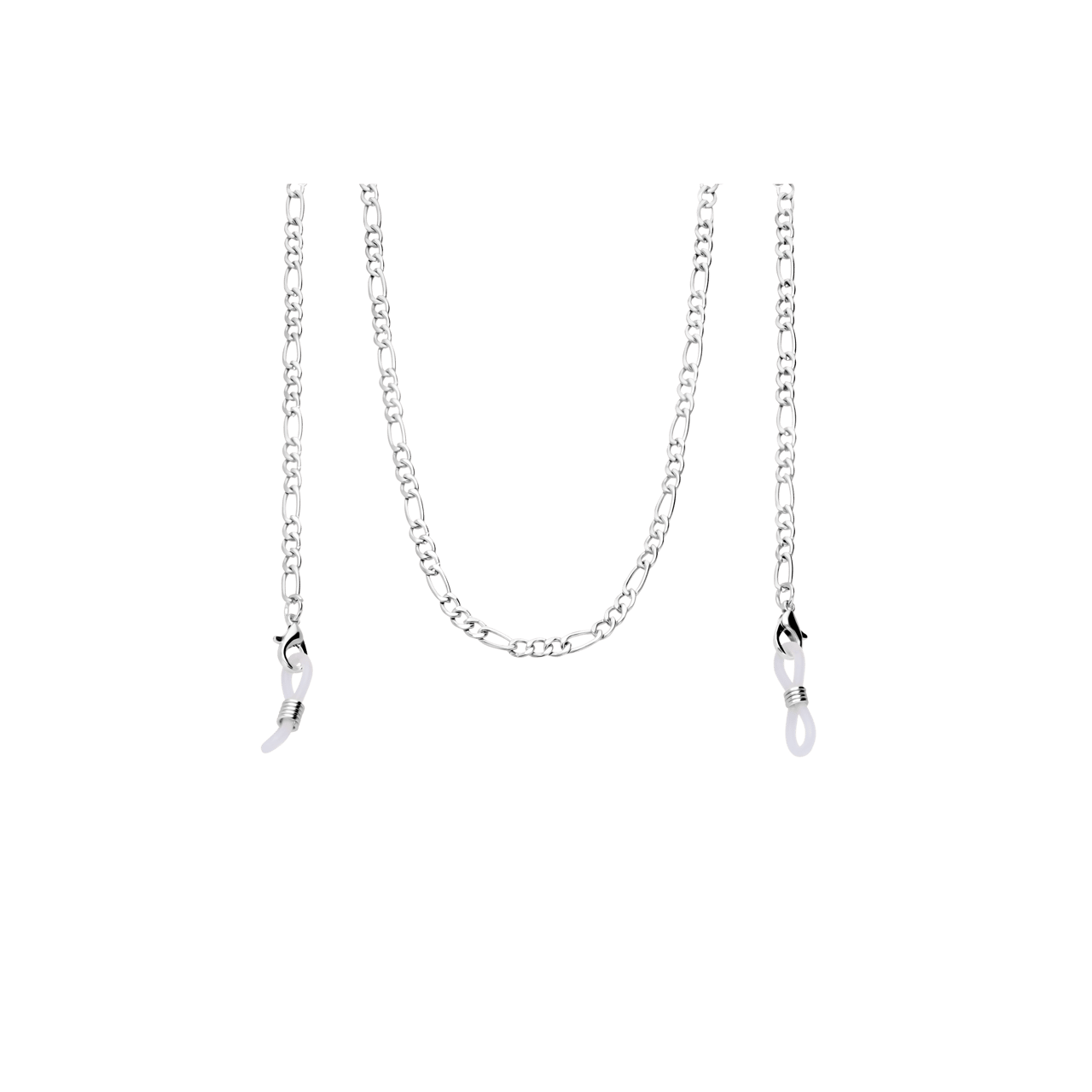 Silberne Sonnenbrillenkette, Figaro-Glieder