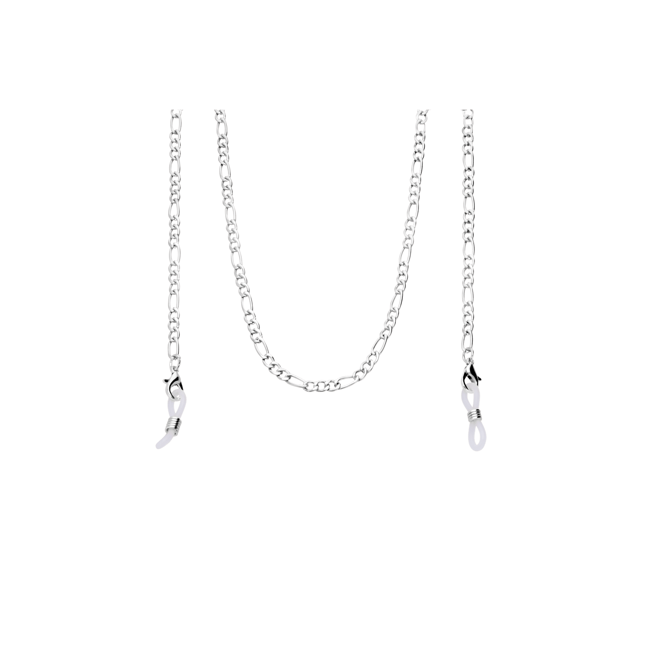 Zilverkleurige zonnebrilkoord figaro