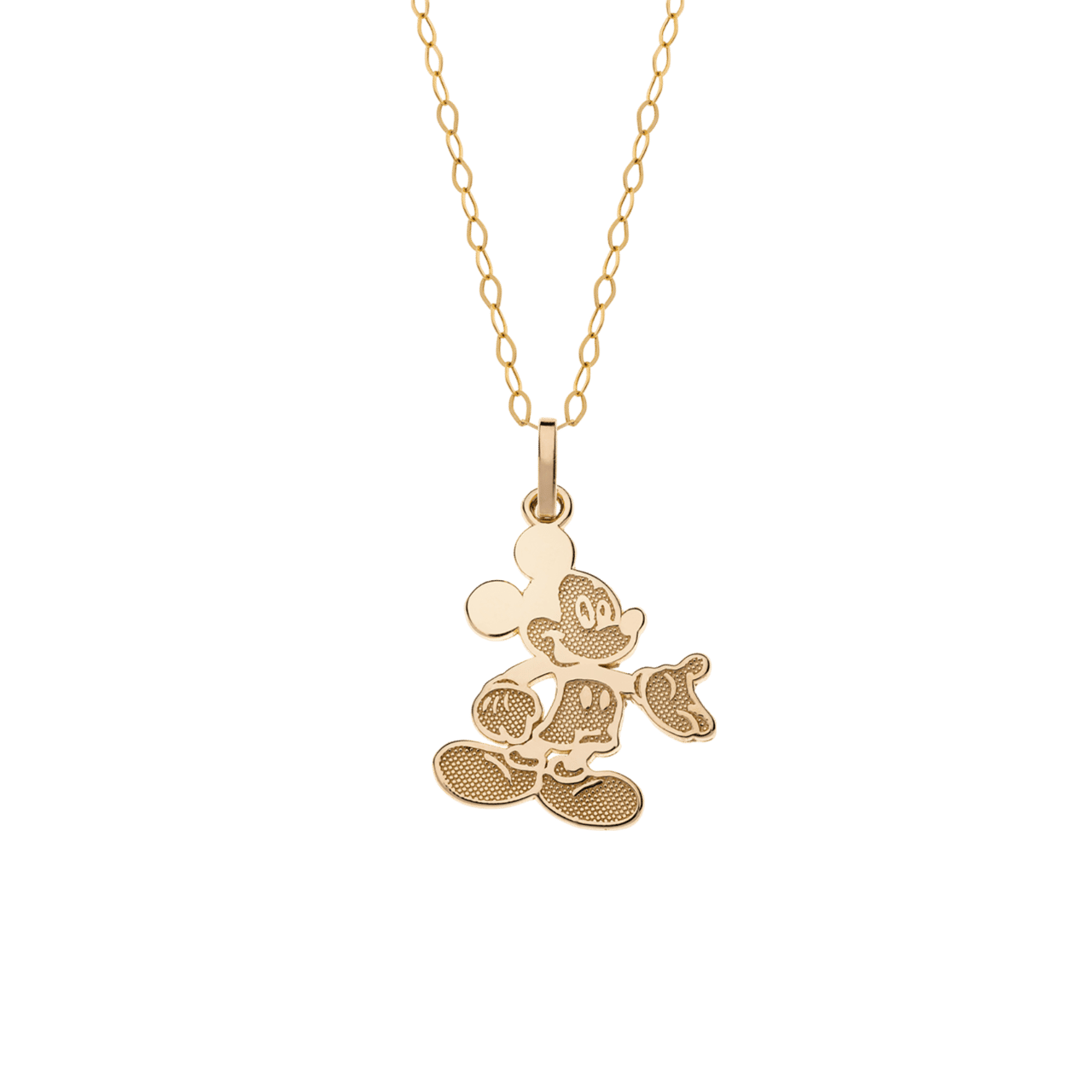 Halskette aus 375er Gold, Mickey Mouse