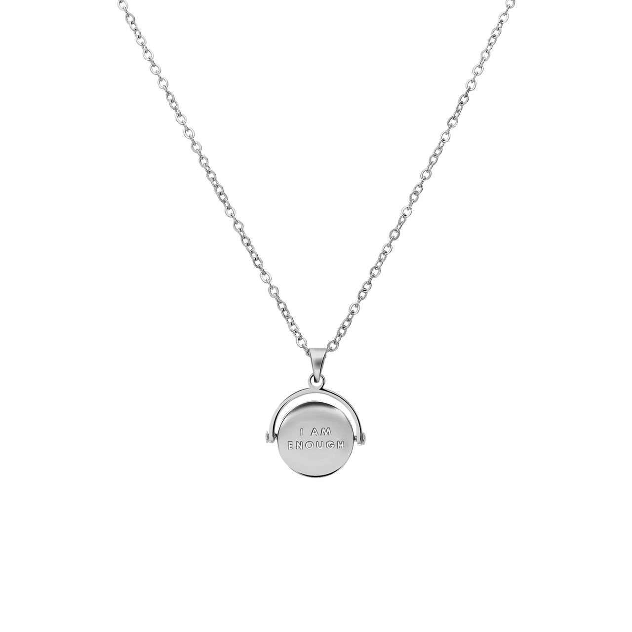 Stainless steel ketting met I am enough