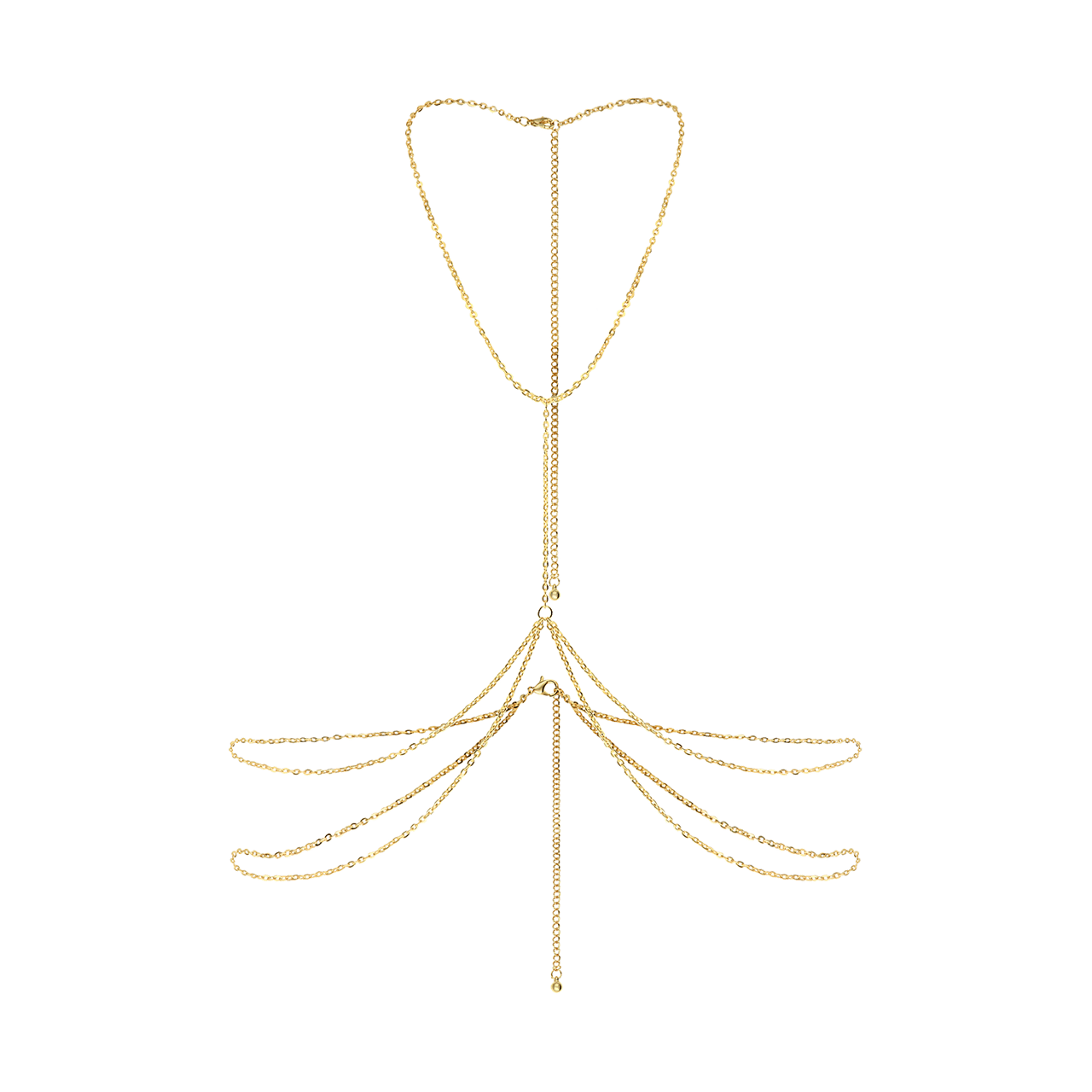 Goldfarbene Bijoux-Bodychain