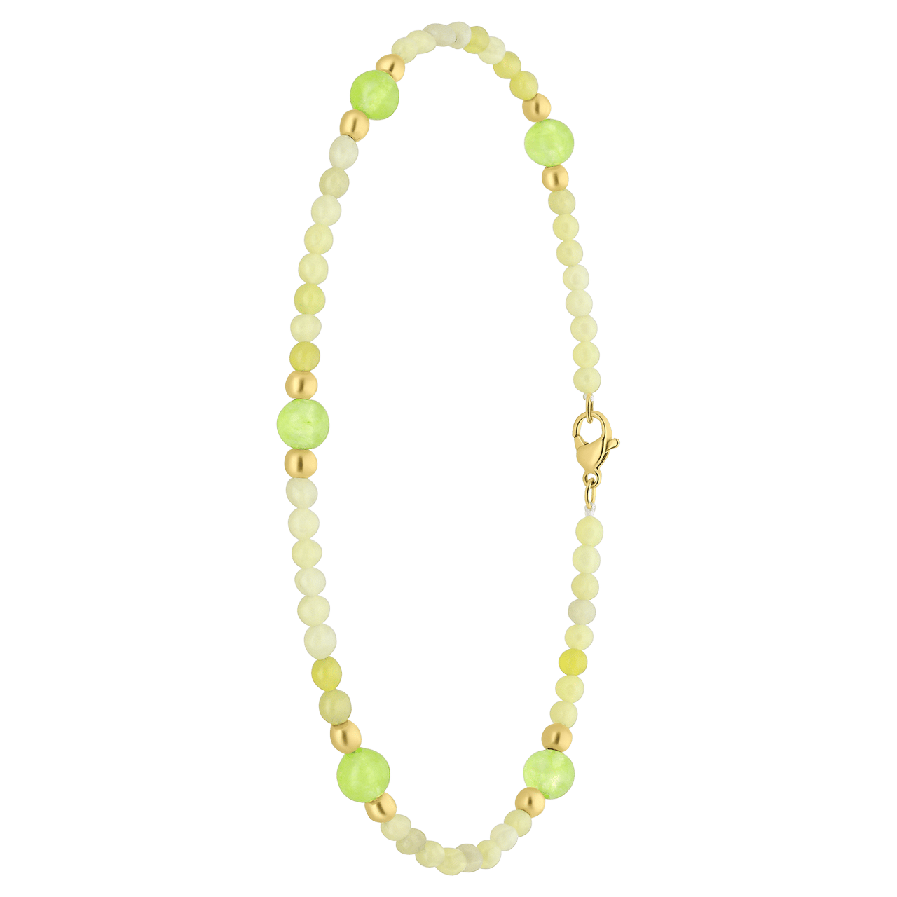 Stalen goldplated enkelband