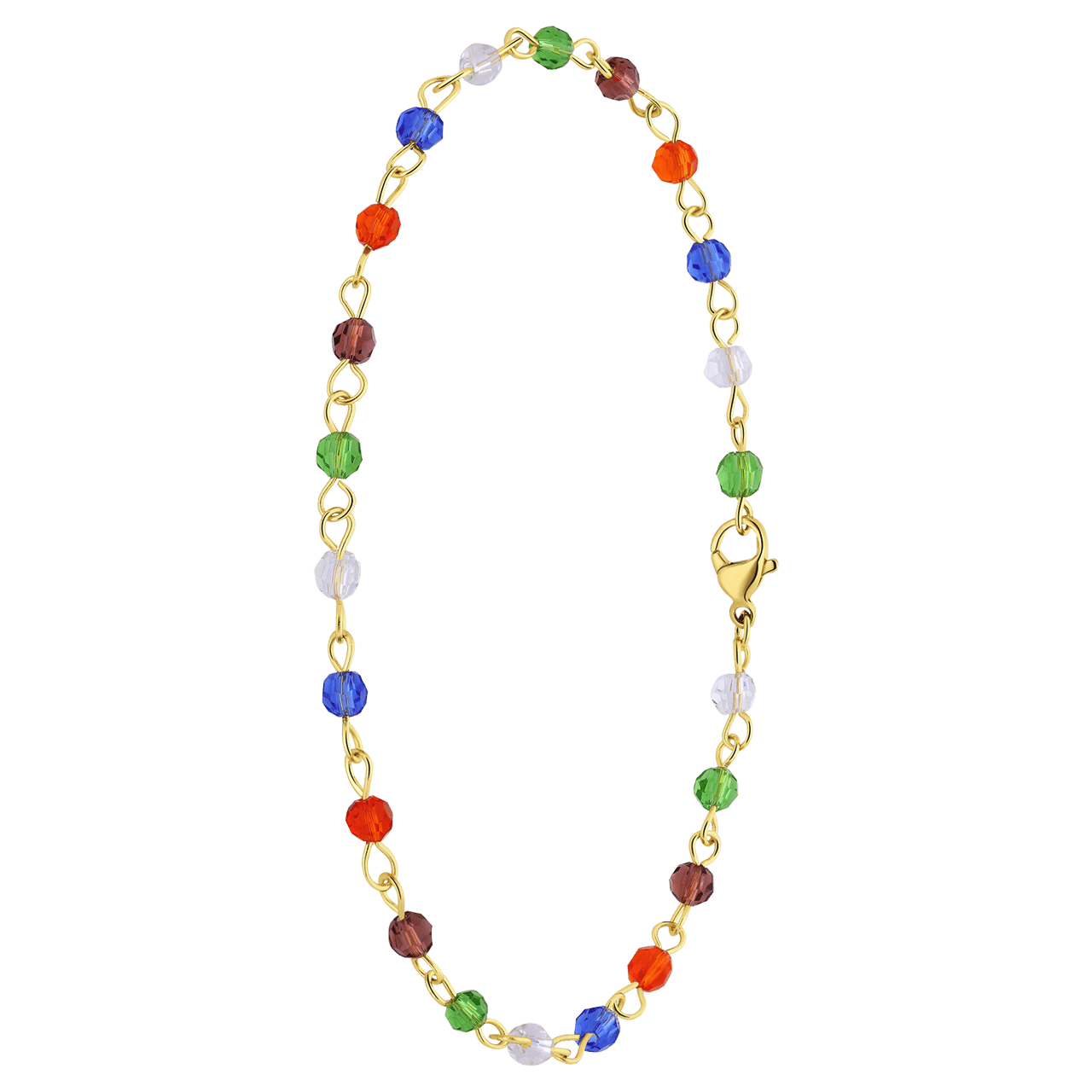 Stainless steel goldplated enkelbandje voor dames