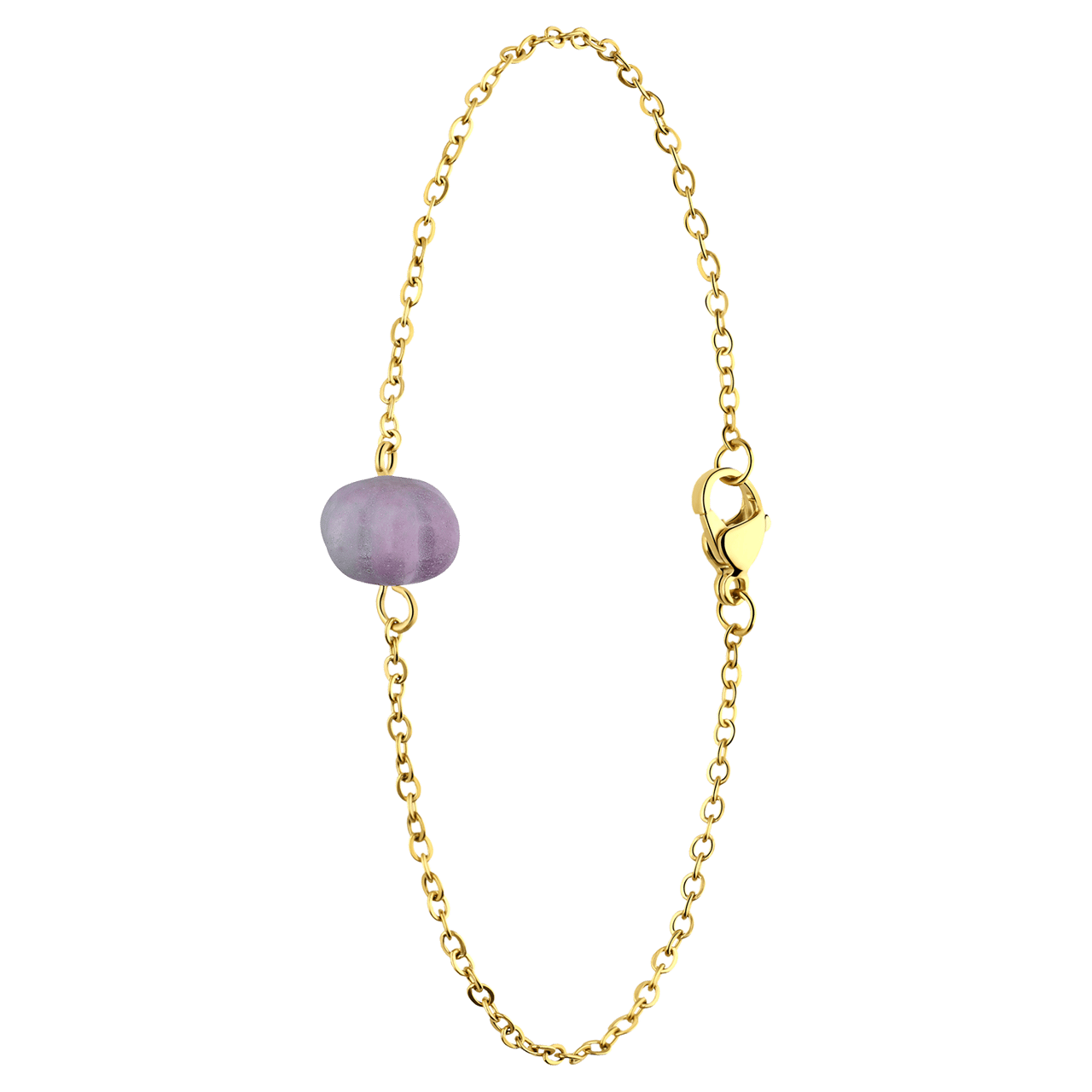 Armband aus Edelstahl, vergoldet, mit Kürbis