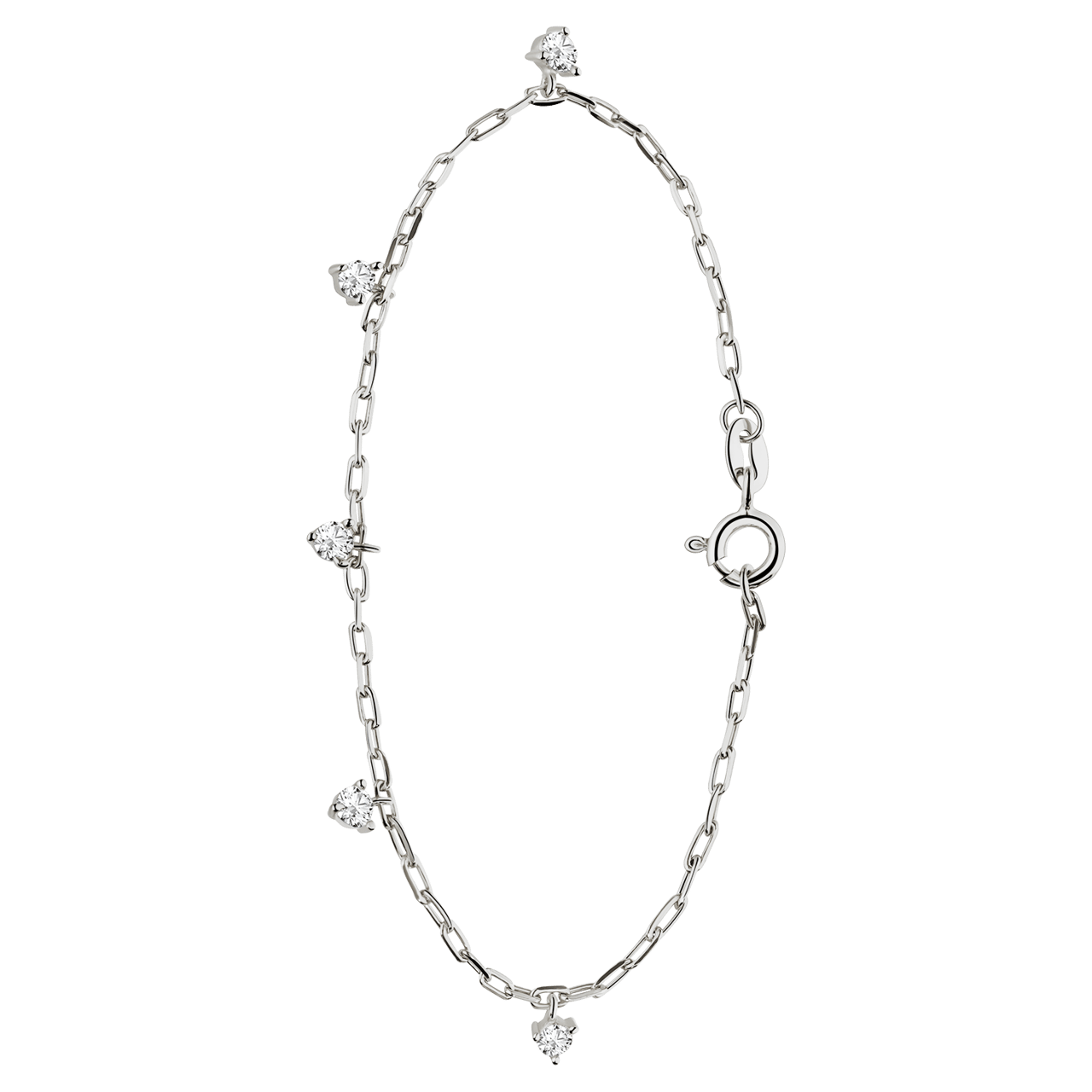 Armband aus 925er Silber, Zirkonia