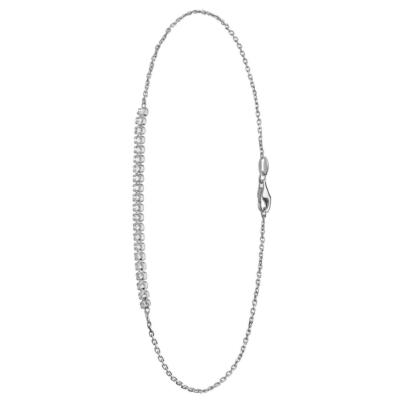 Fußkettchen aus 925er Silber mit Zirkonia