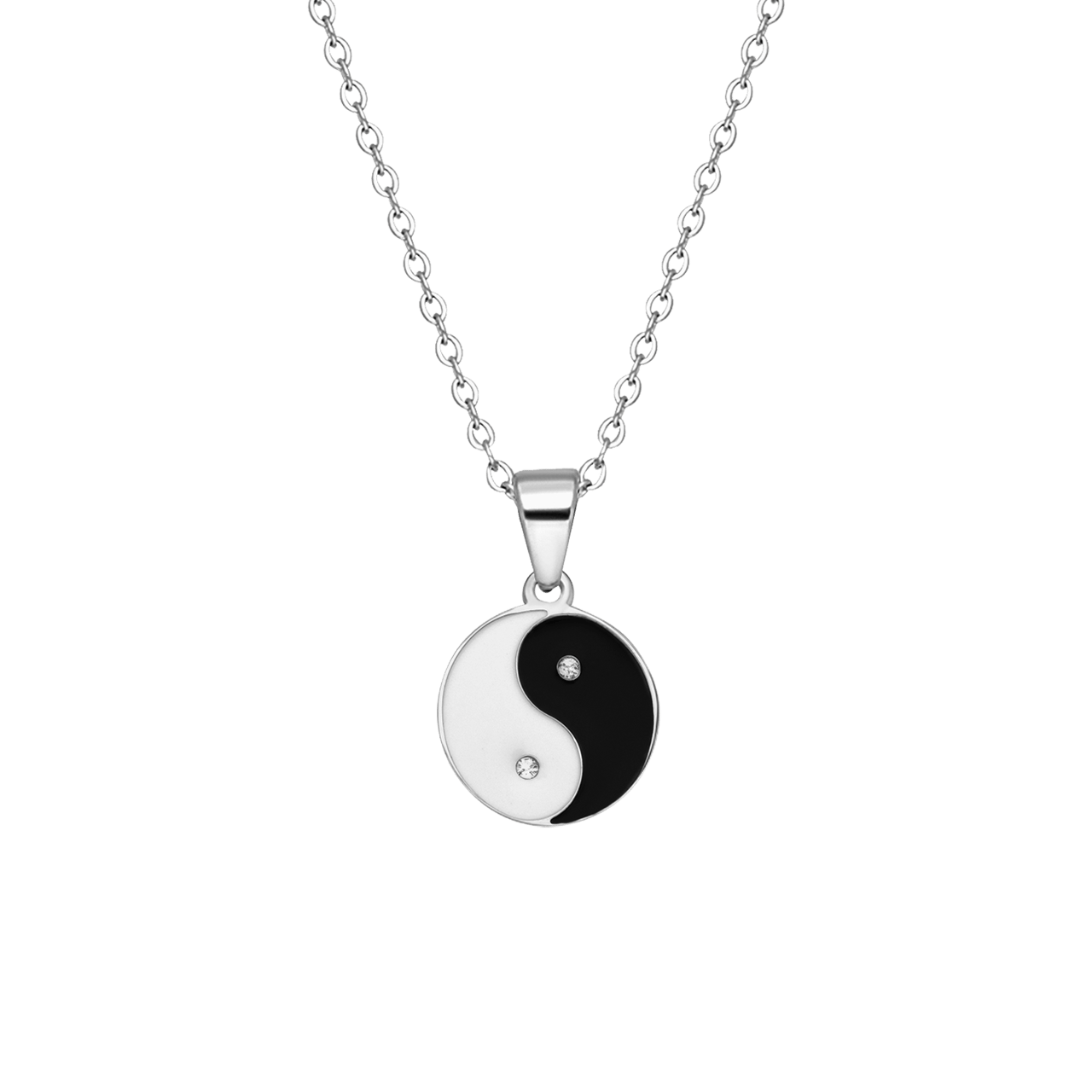 LivLiv stainless steel ketting met ying yang voor dames