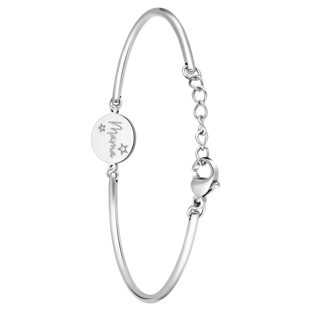 Stainless steel armband mama