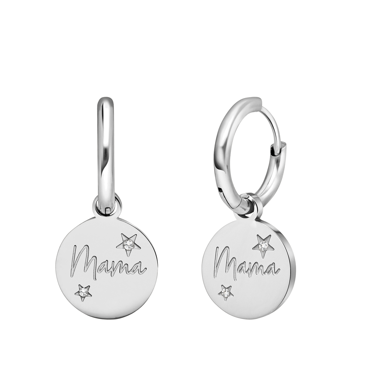 LivLiv stainless steel oorringen mama voor dames