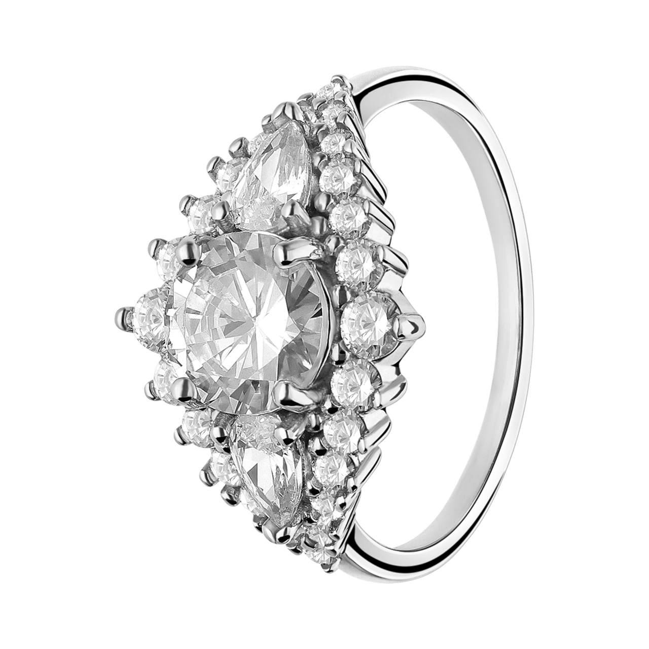 Ring aus 925 Silber mit Zirkonia