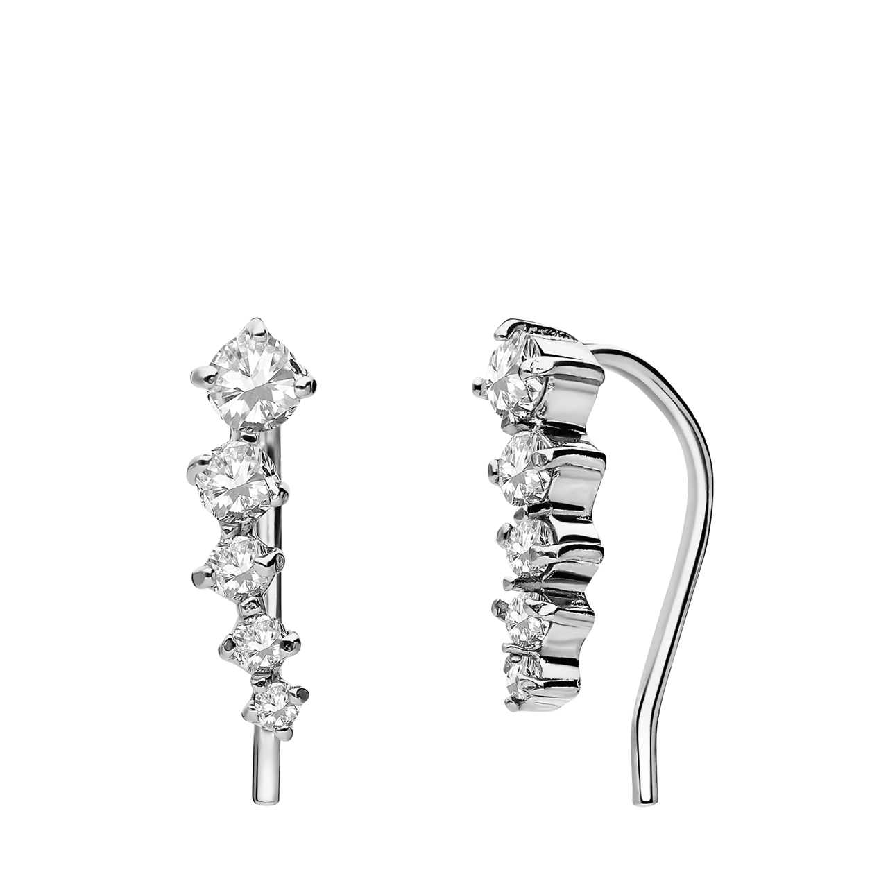 Ohrstecker, 925 Silber, 5 Zirkonia