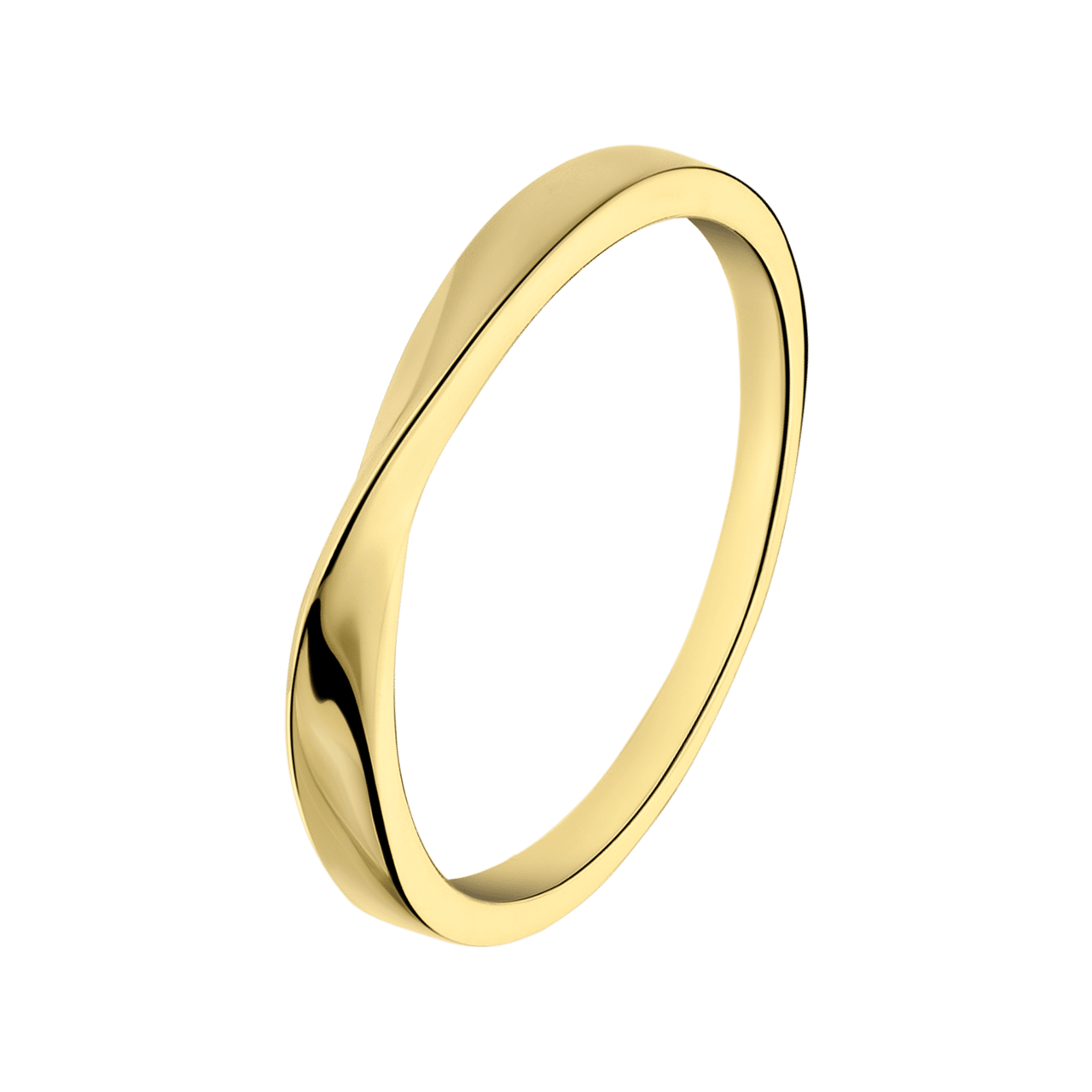 Vergoldete Ring, 925 Silber, Drehoptik
