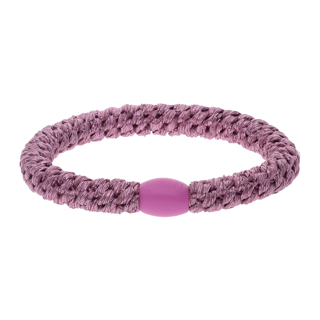 Haargummi, Rosa, mit Glitzer