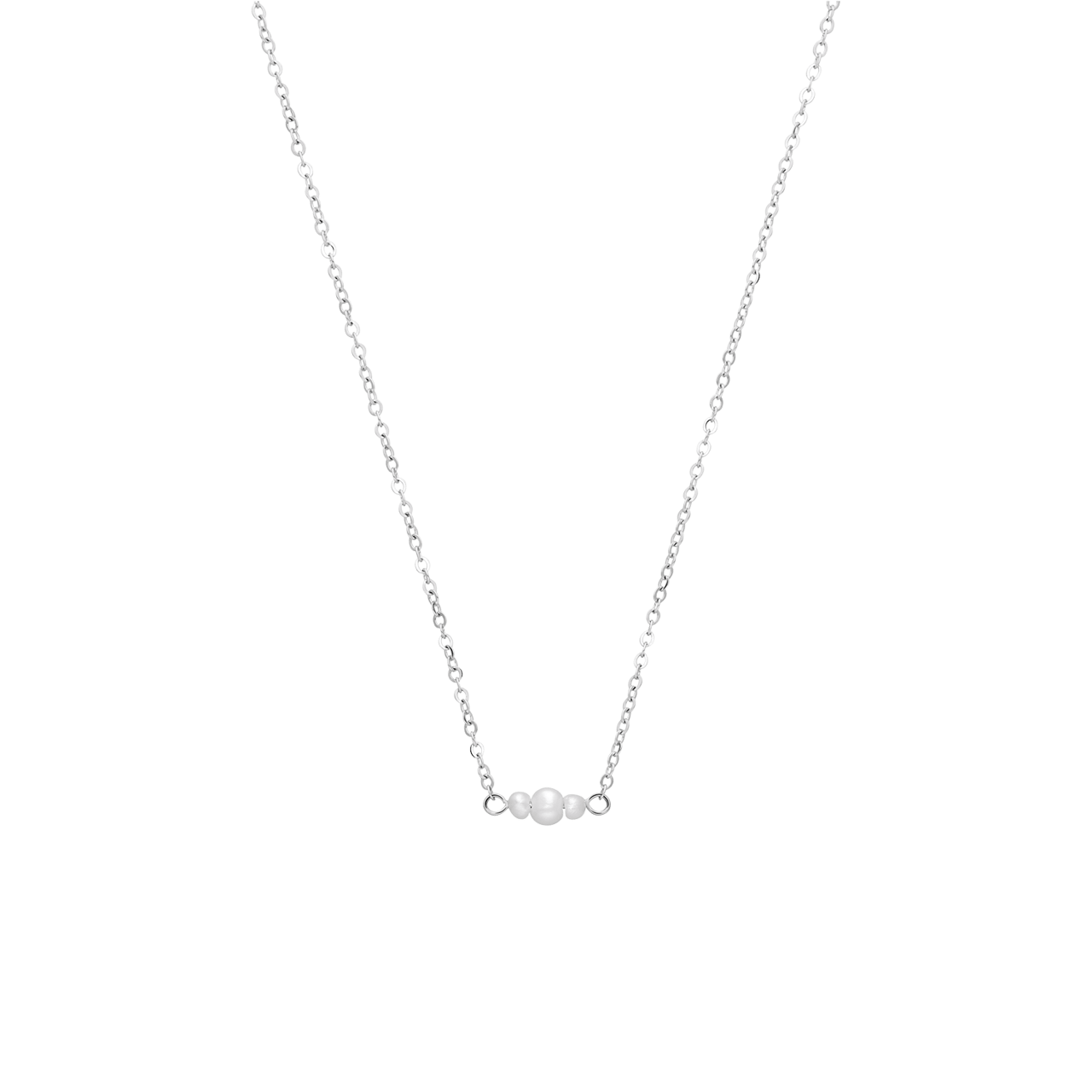 Myla stainless steel ketting met parels voor dames