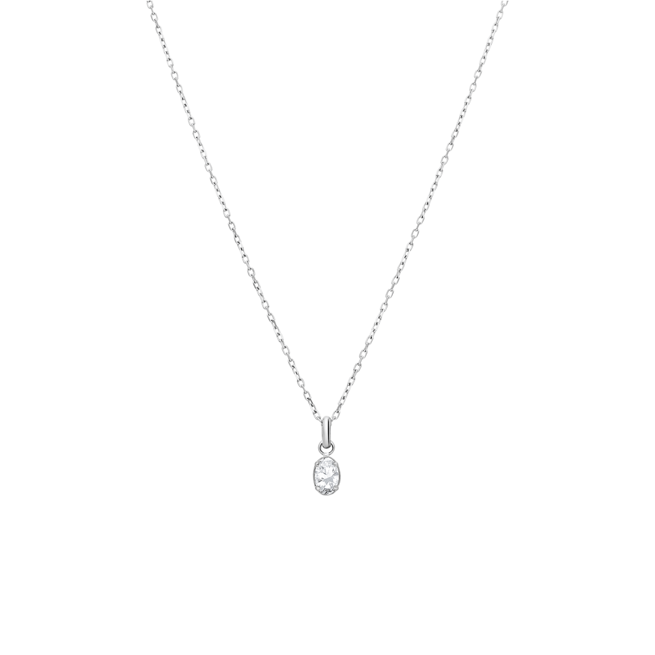 Myla stalen ketting met zirkonia voor dames