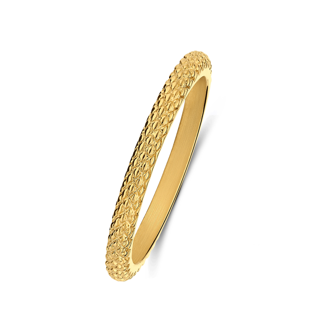 Stalen goldplated ring voor dames