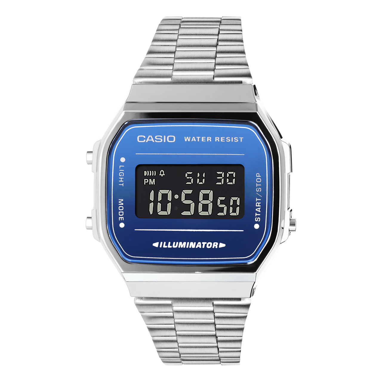 Casio Digitaluhr silberfarben A168WEM-2BEF