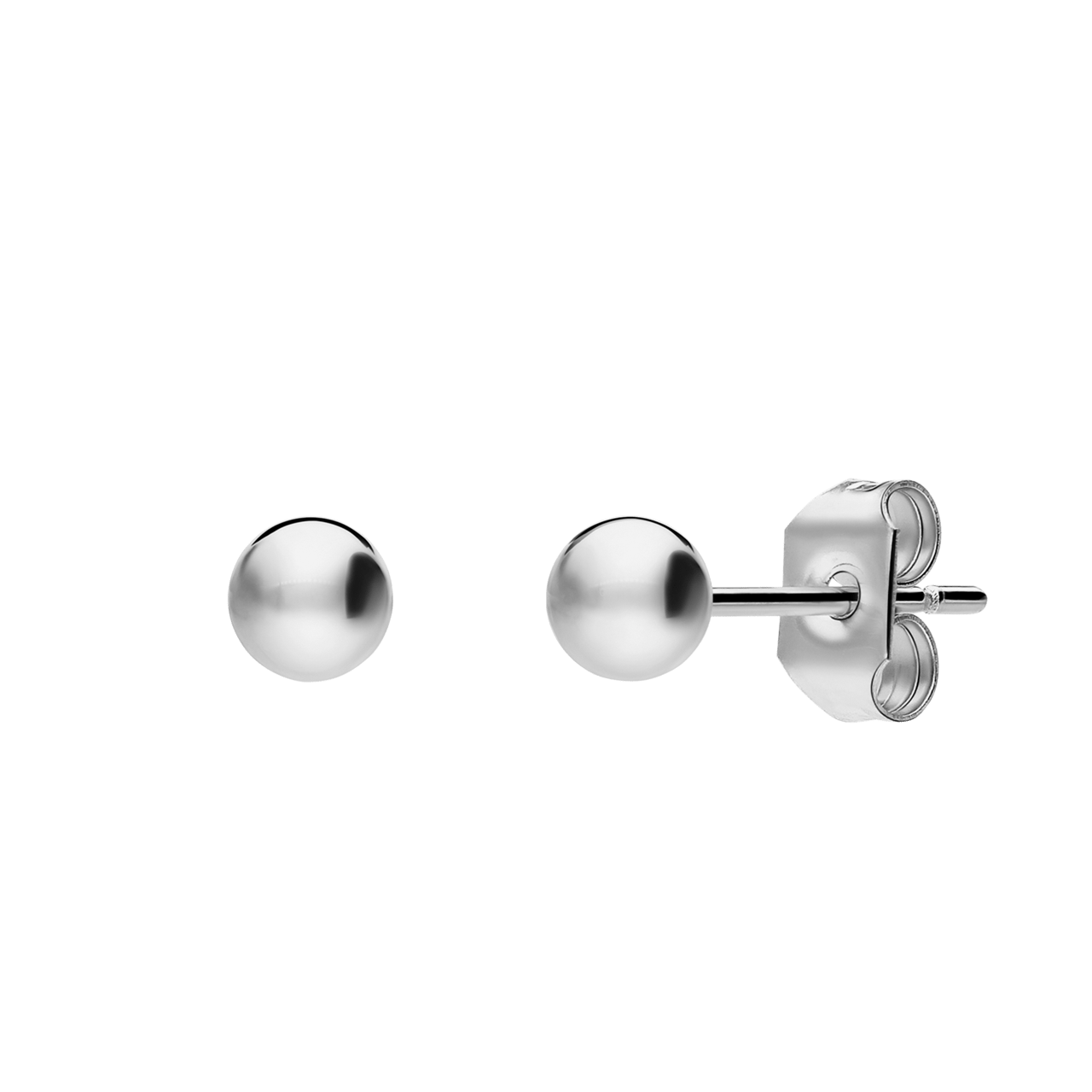 Stainless steel oorknoppen 4mm