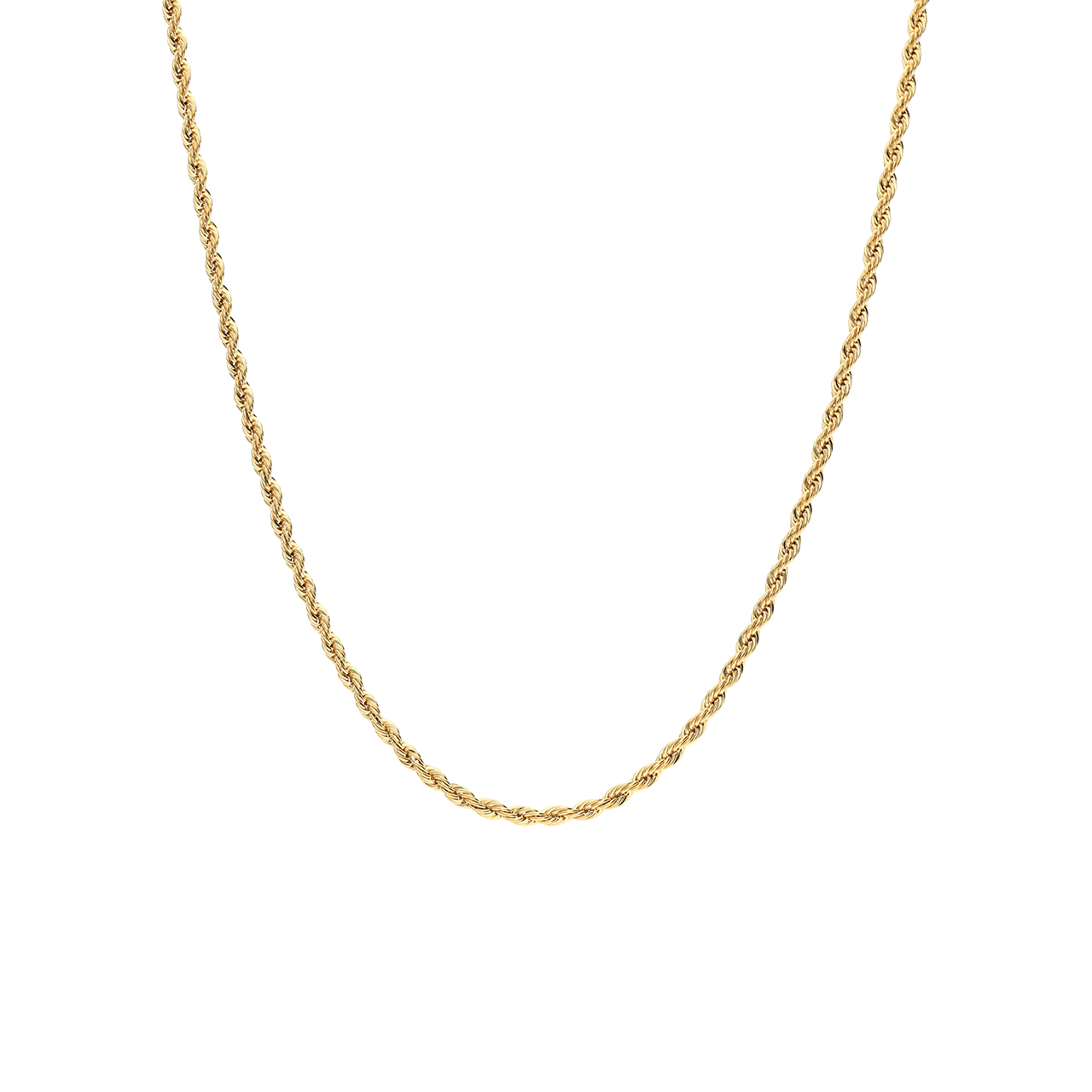 Stainless steel goldplated schakelketting 2,5mm voor dames