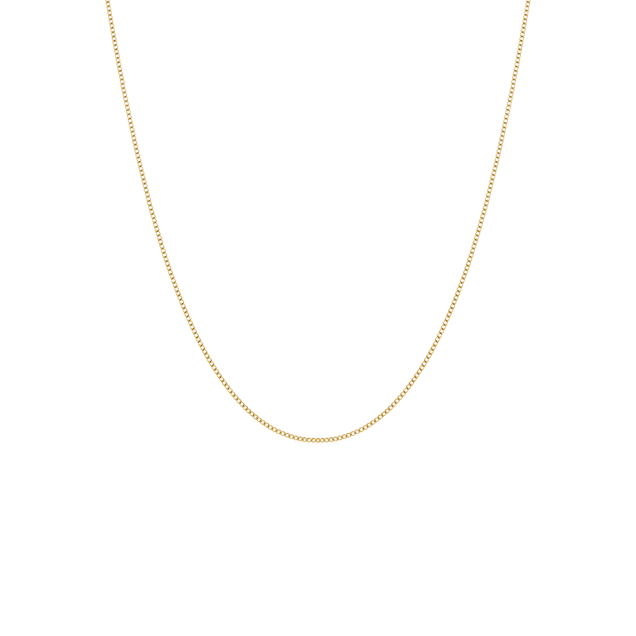 Stainless steel goldplated schakelketting 1mm voor dames