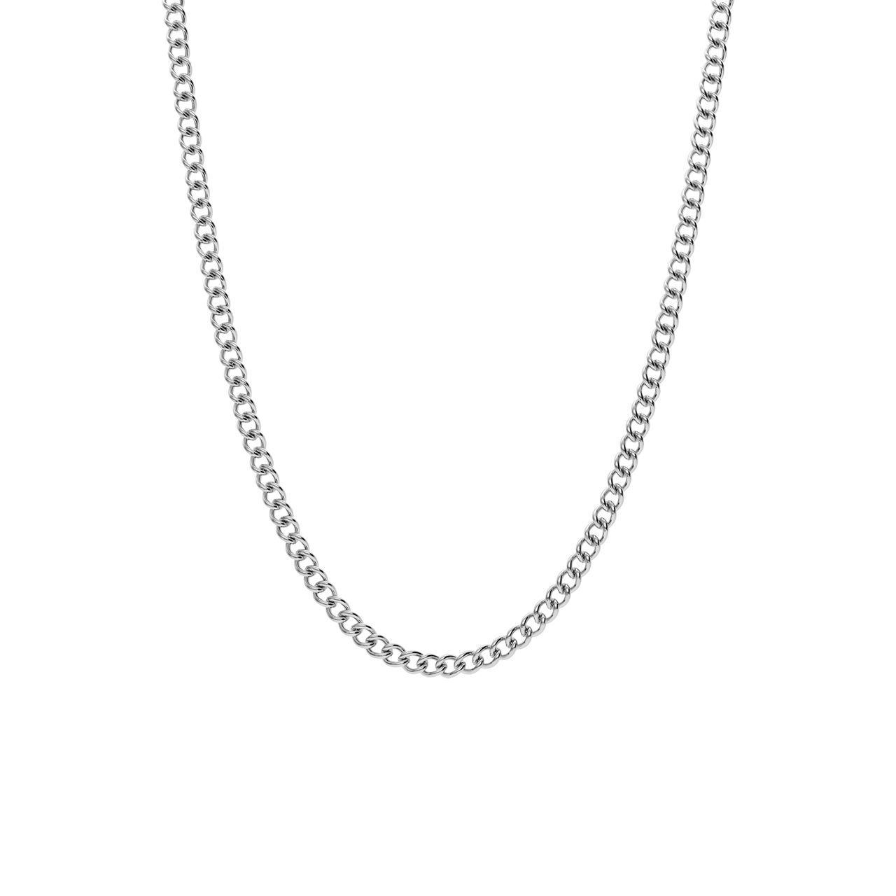 Stainless steel schakelketting 4mm voor dames