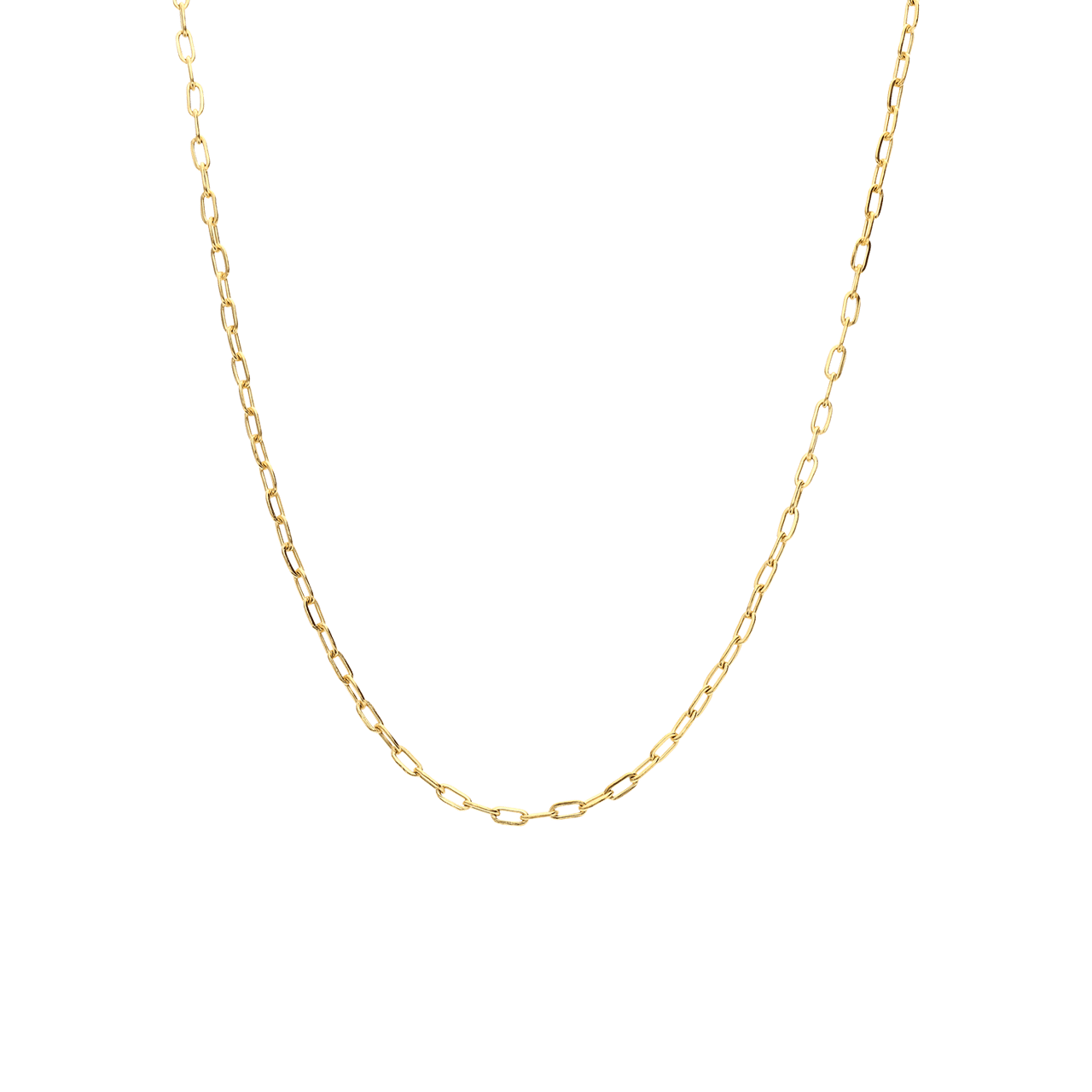 Stainless steel goldplated schakelketting 2mm