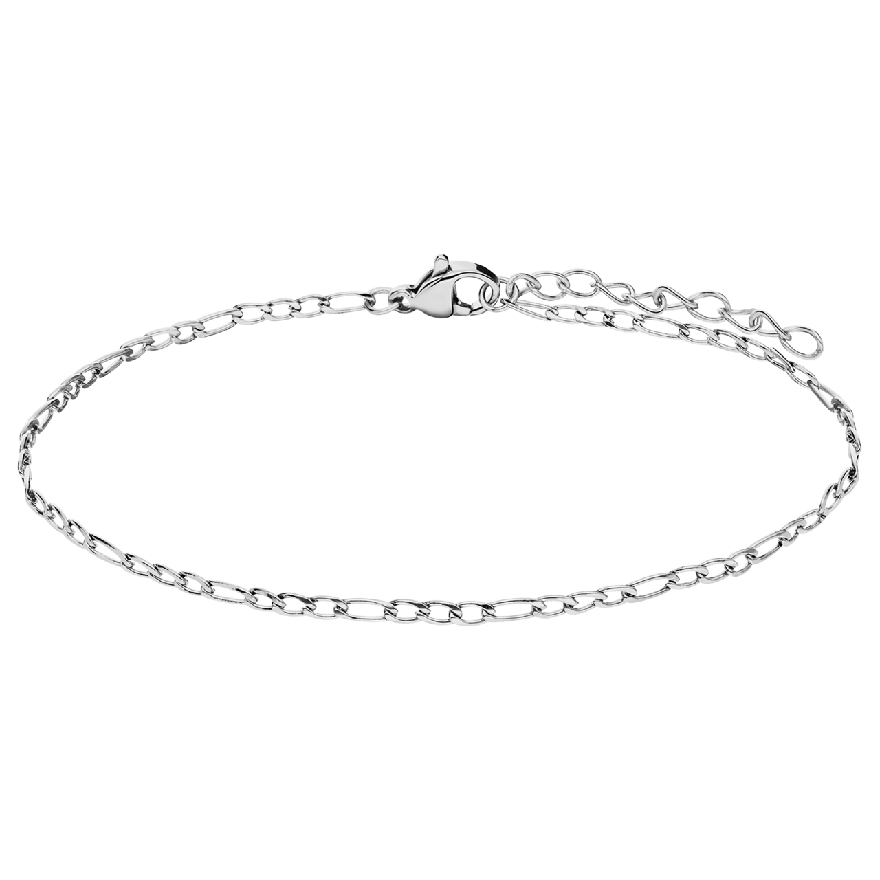 Armband mit Figaroglied aus Edelstahl, 2 mm