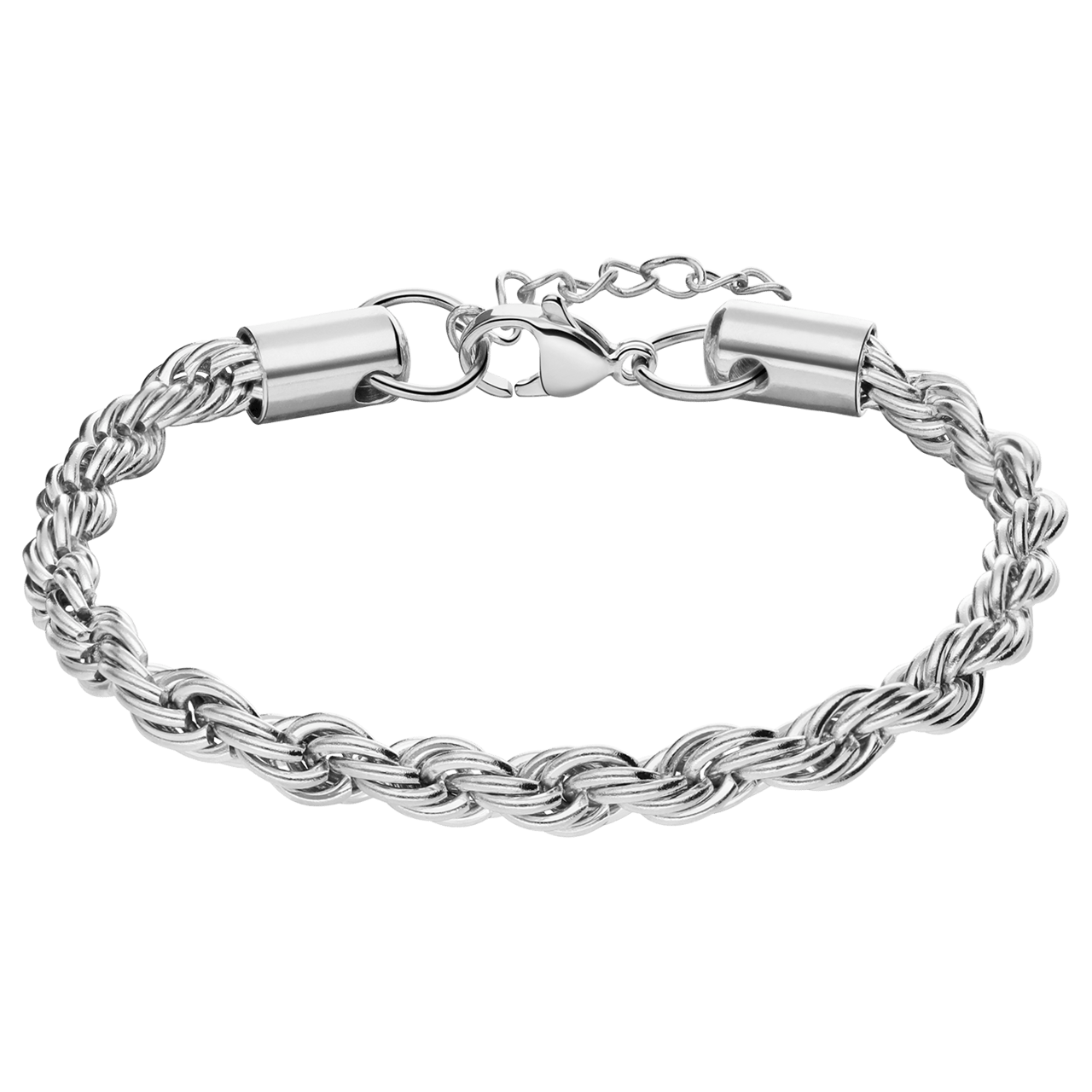 Stainless steel armband koord 5mm