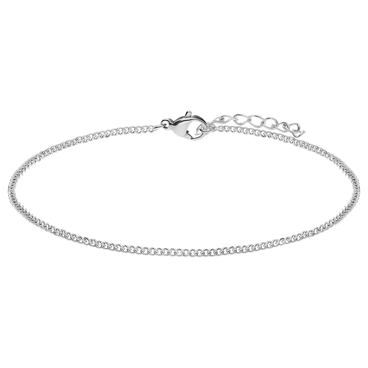 Armband mit Gourmet-Glied aus Edelstahl, 1 mm