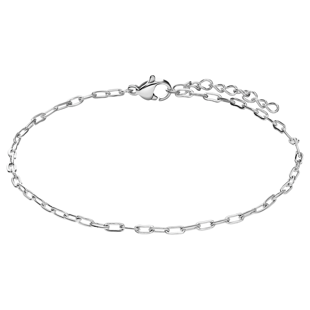 Armband mit Closed-Glied aus Edelstahl, 2 mm