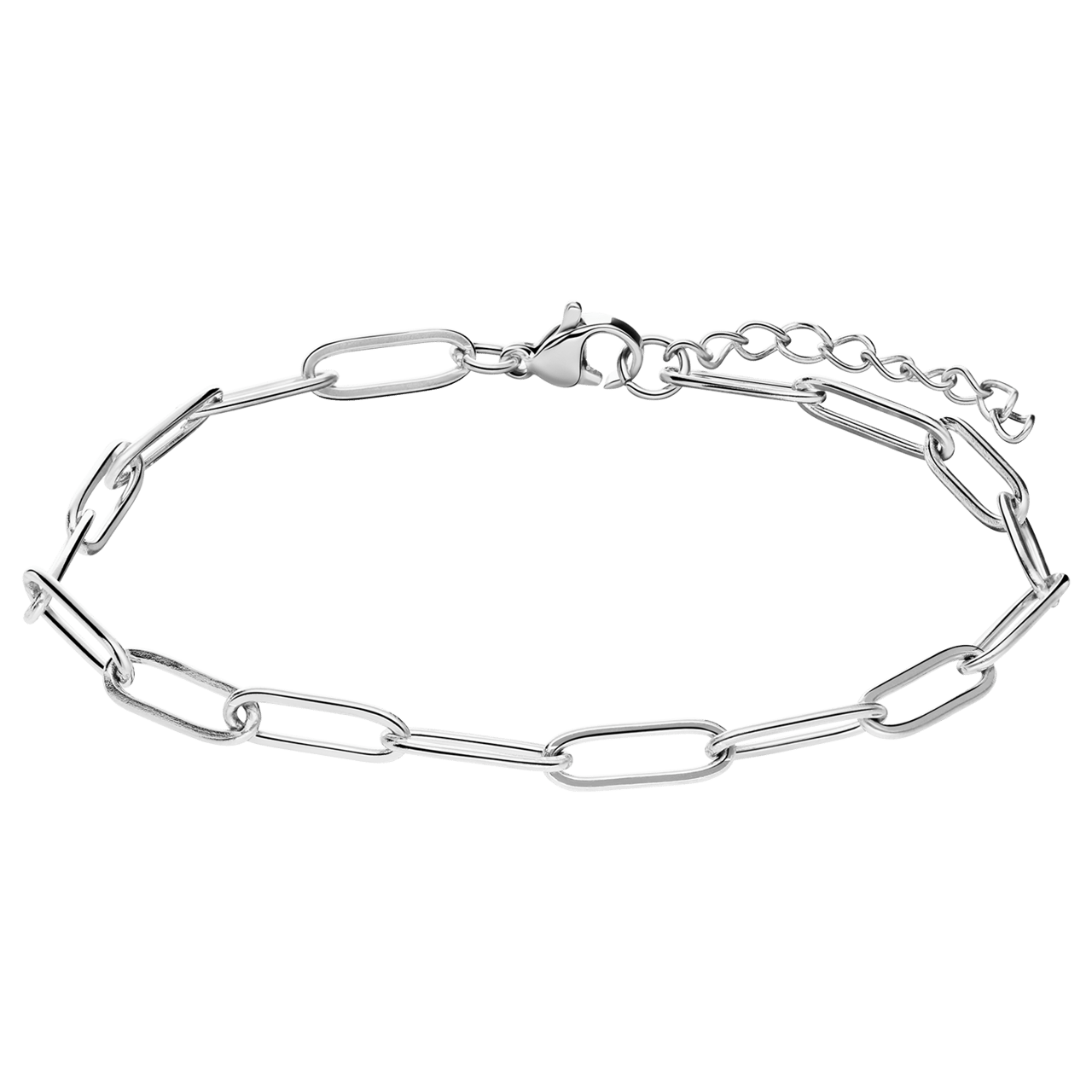 Armband mit Closed-Glied aus Edelstahl, 4 mm