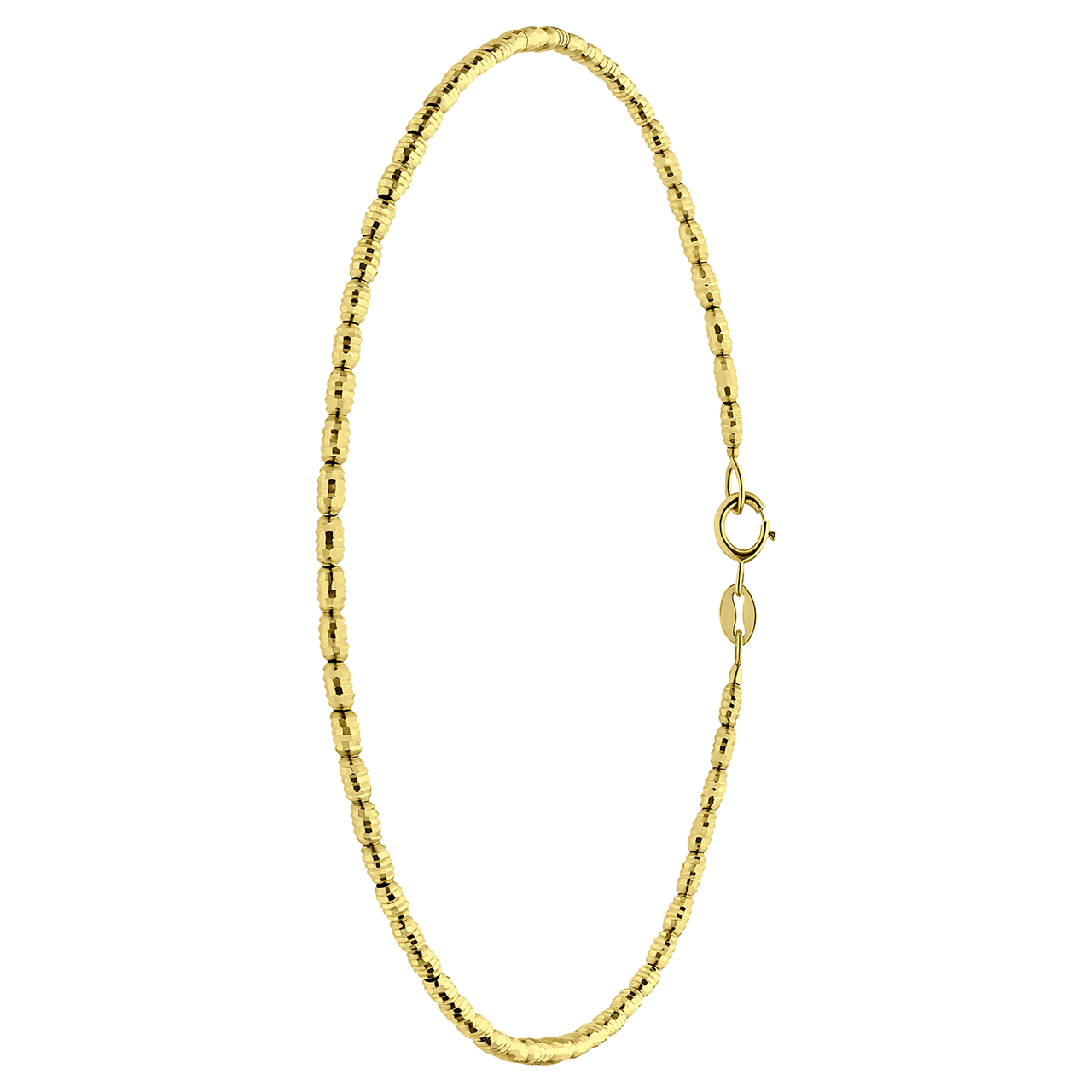 Armband aus 14 Karat Gelbgold mit Diamantschliff