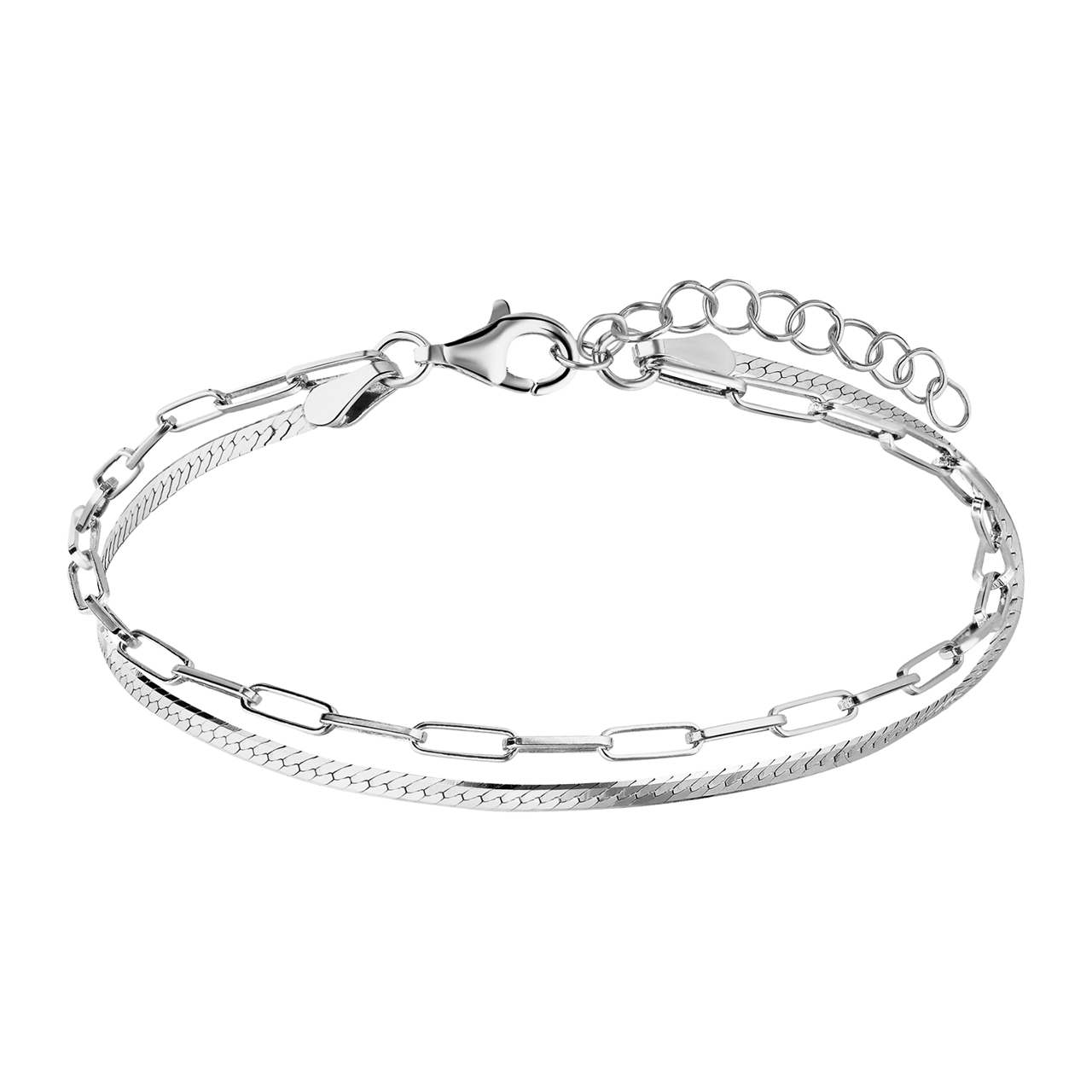 Armband aus 925er Silber, doppelreihig