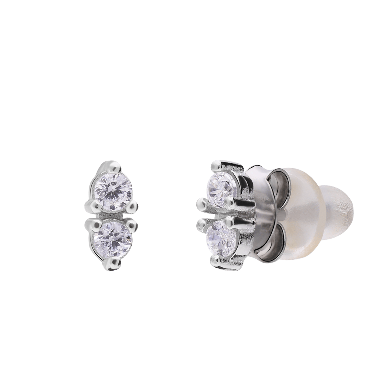 Ohrstecker, 925 Silber, Zirkonia