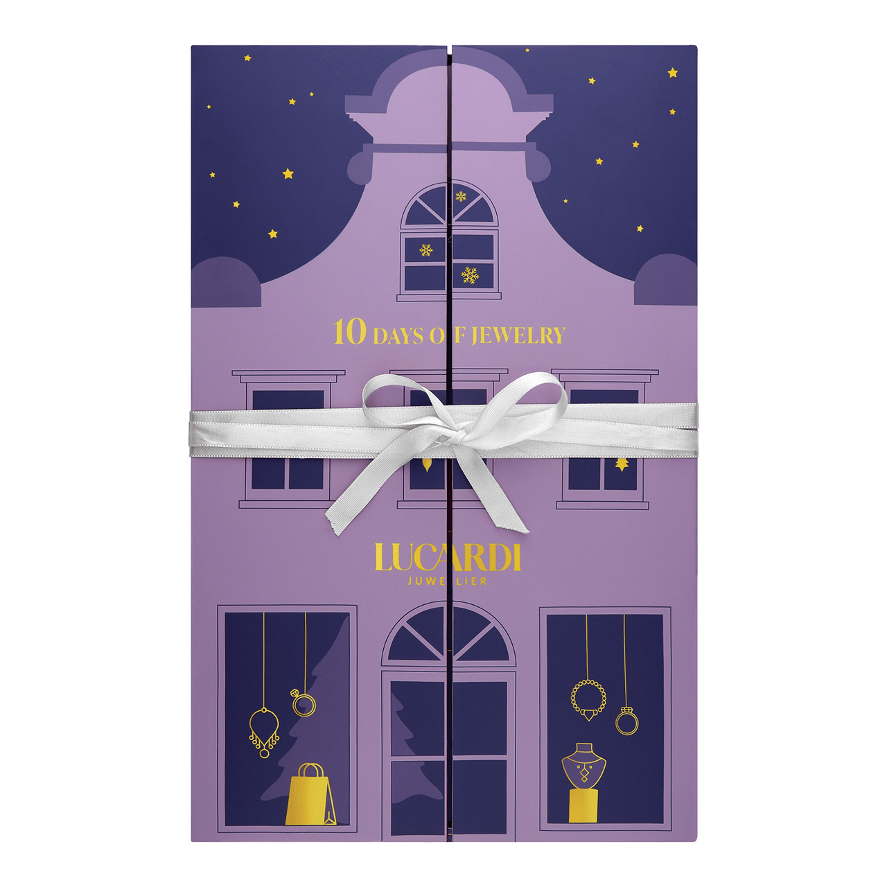 Adventskalender staal goldplated