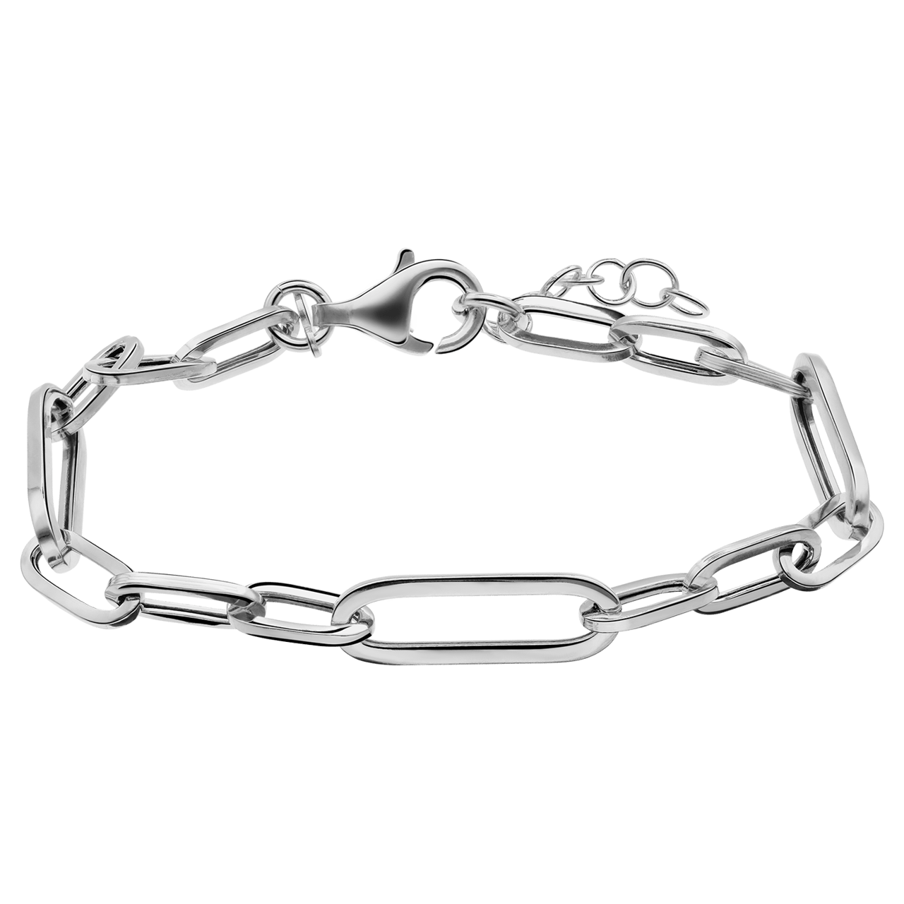 Büroklammer-Armband, 925 Silber